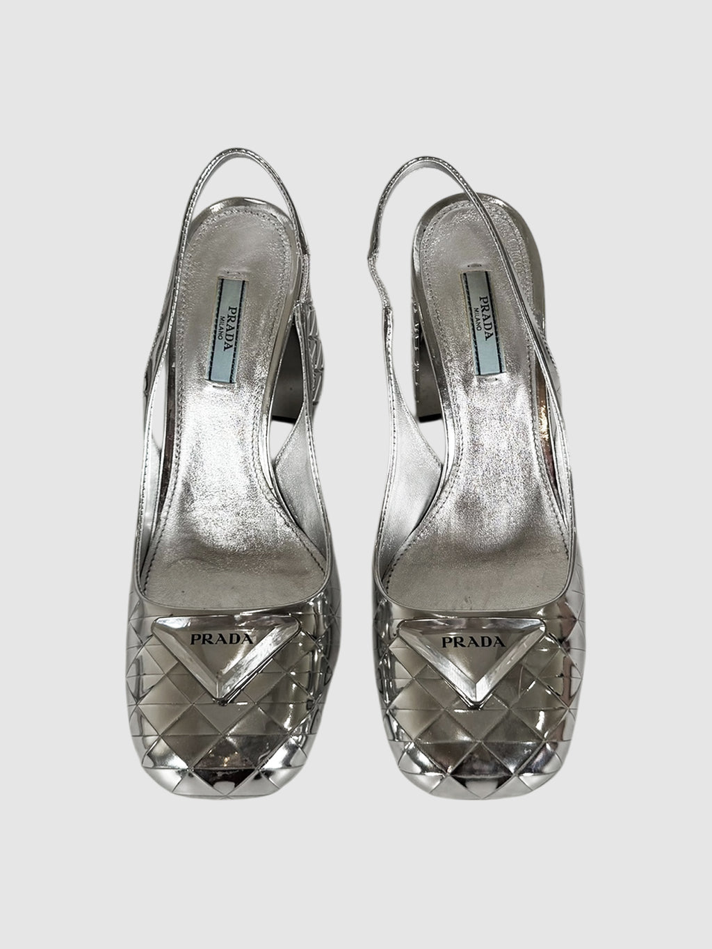 Metallic Slingback Pumps