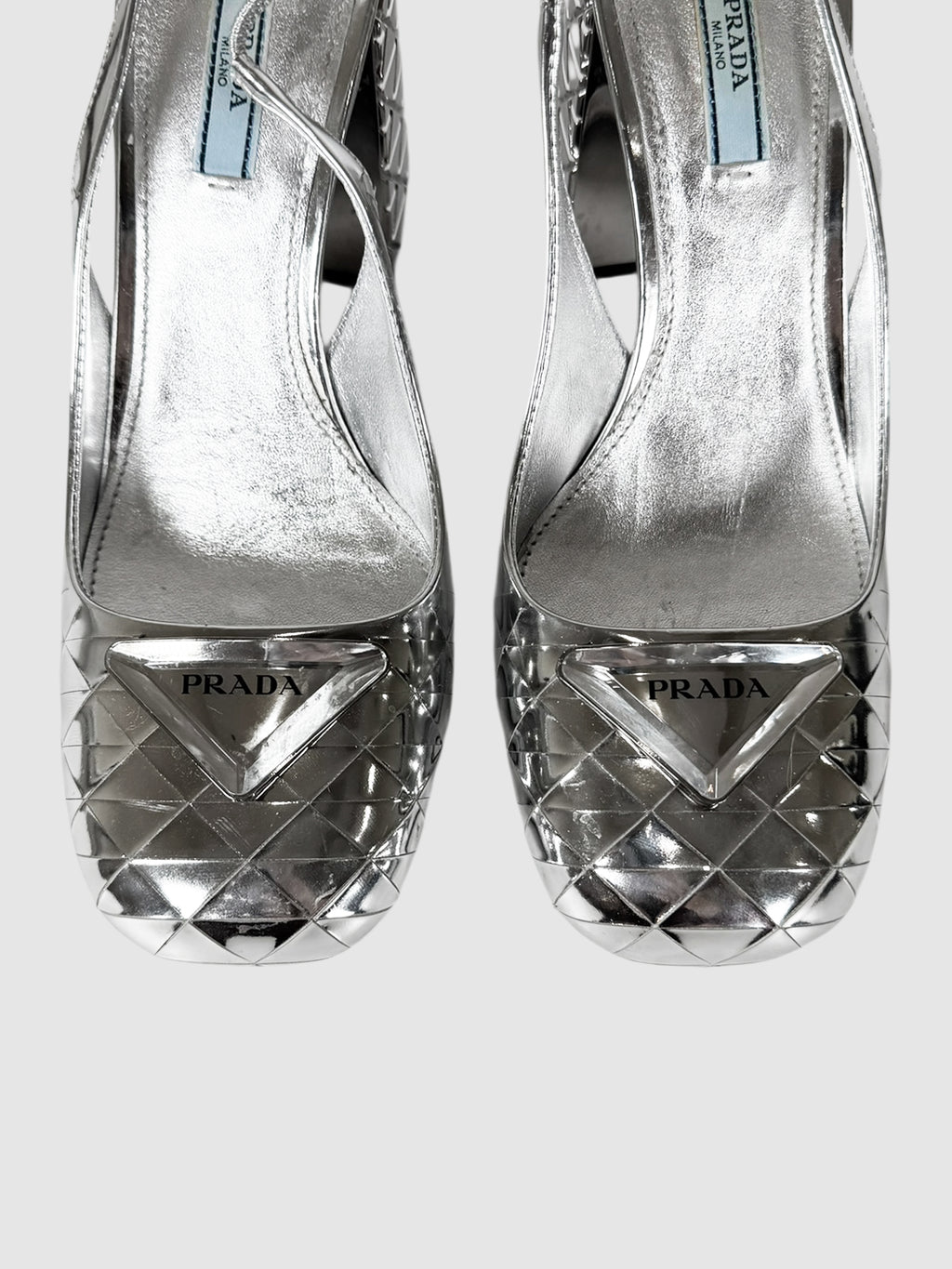 Metallic Slingback Pumps
