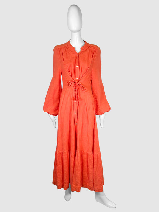 Button Up Maxi Dress - Size M