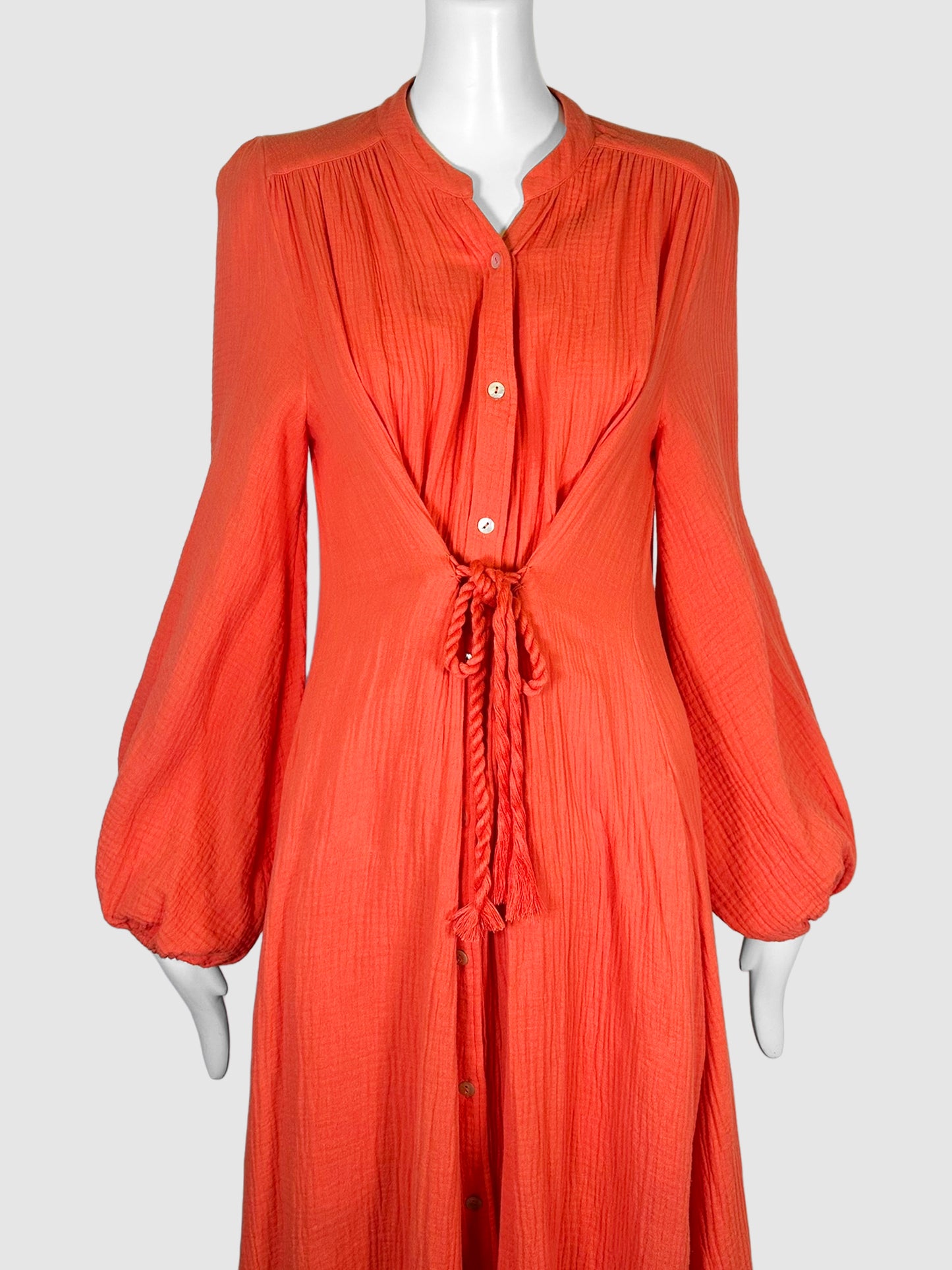 Button Up Maxi Dress - Size M