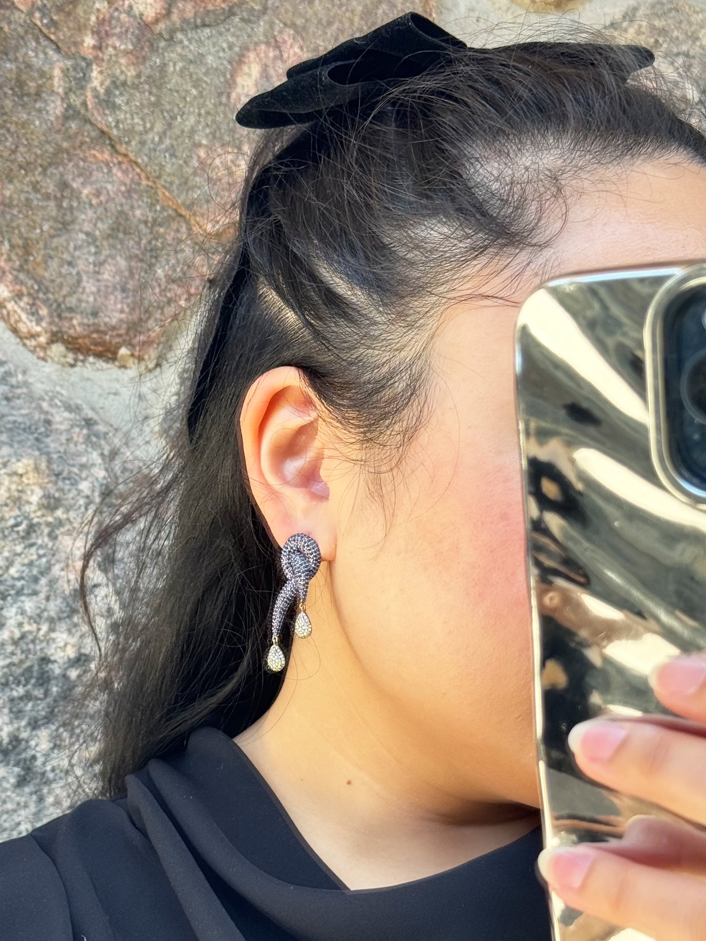 Victorian Sapphire and Diamond Earrings