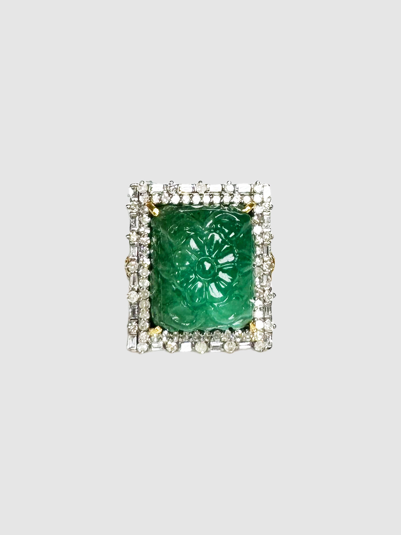 Victorian Emerald and Diamond Ring