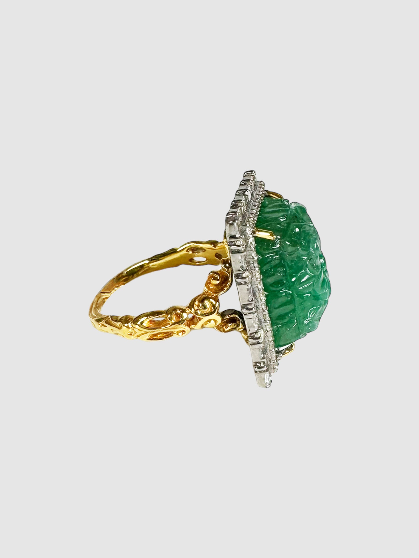 Victorian Emerald and Diamond Ring