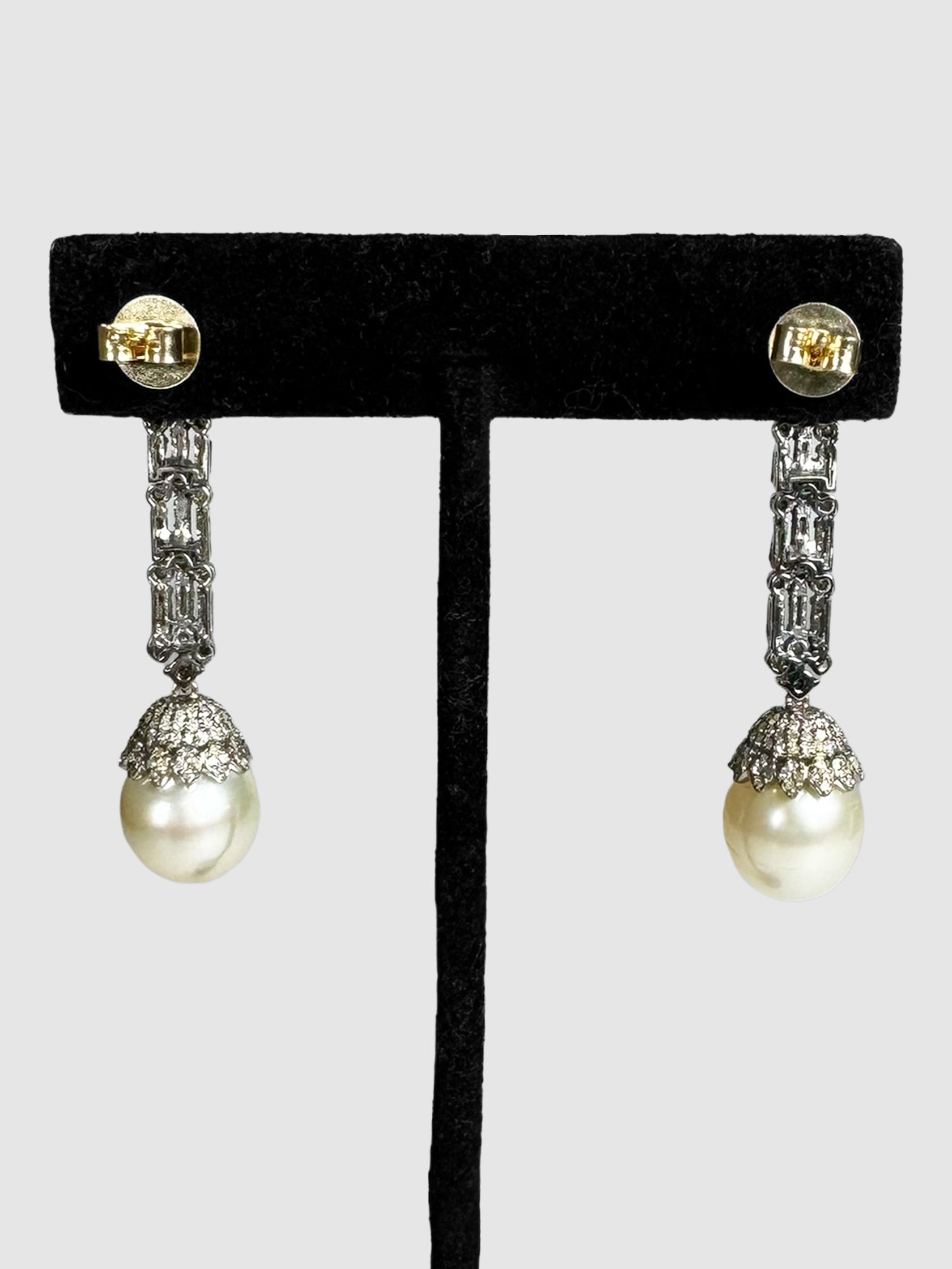 Victorian Emerald and Pearl Earrings