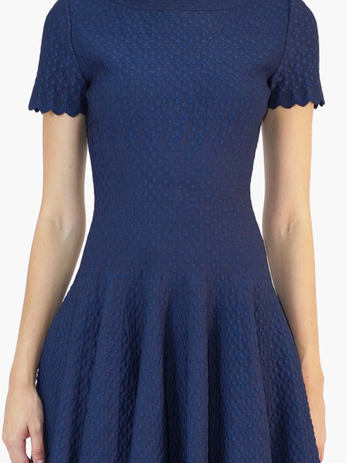Textured Skater Dress