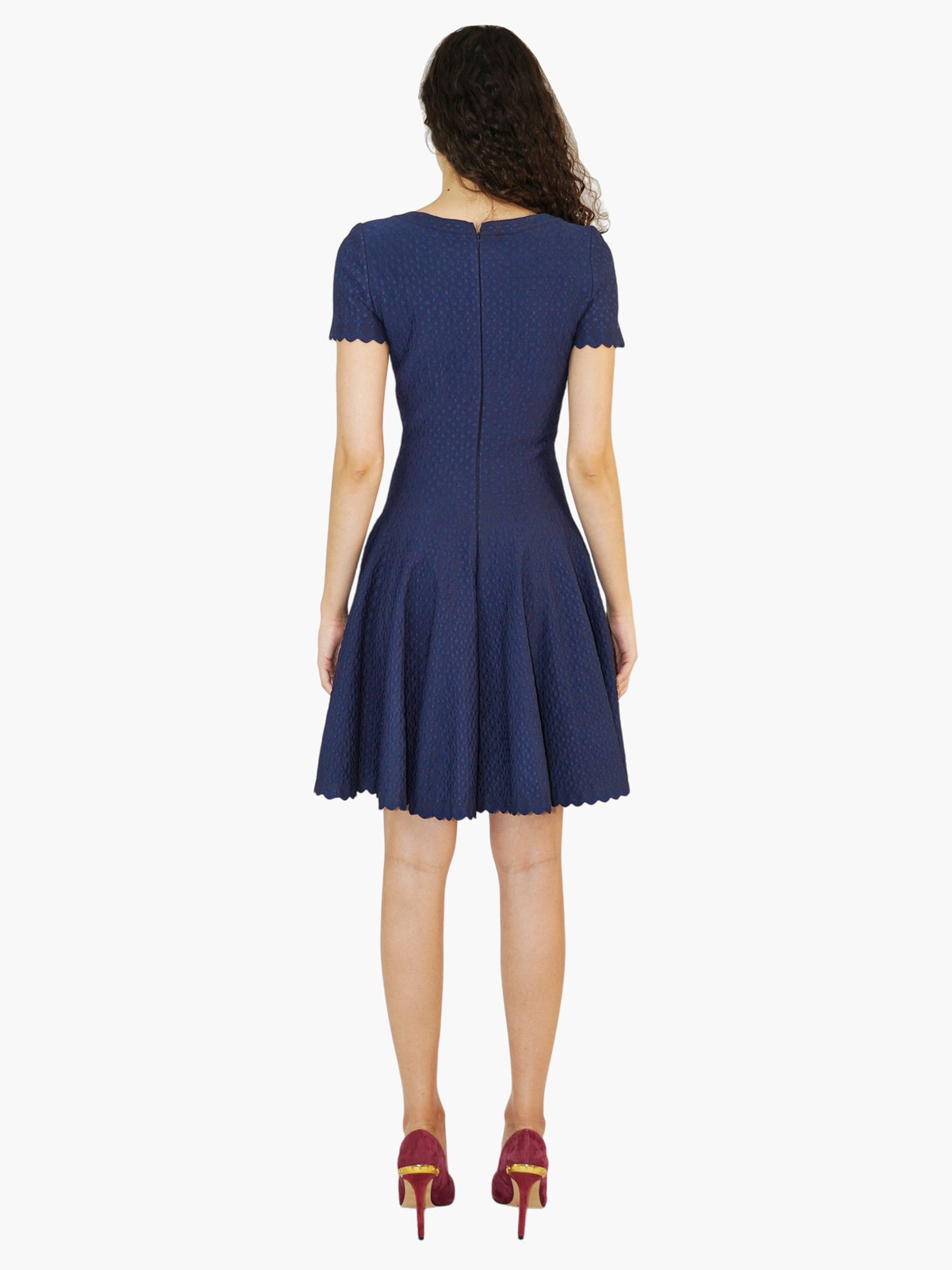 Textured Skater Dress