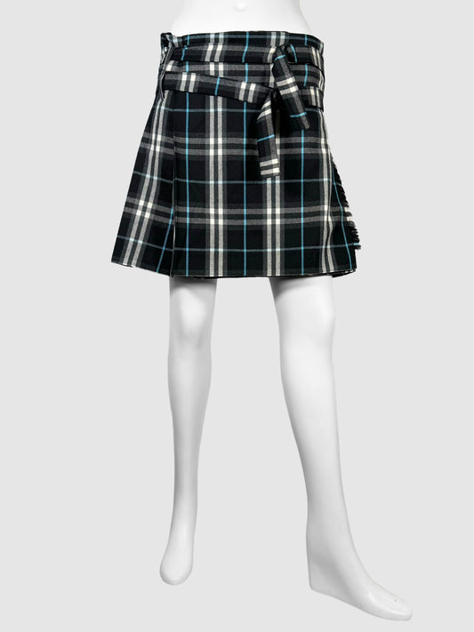 Nova Check Mini Skirt - Size 8