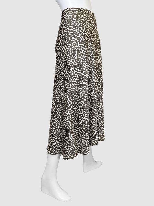 Apparis Animal Print Silky Skirt - Size XL