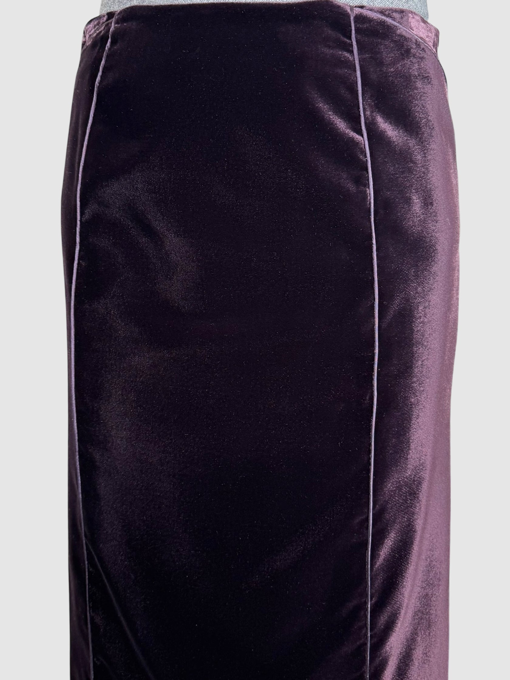 Velvet Midi Skirt