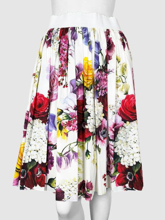Dolce & Gabbana Floral Print Skirt - Size 40