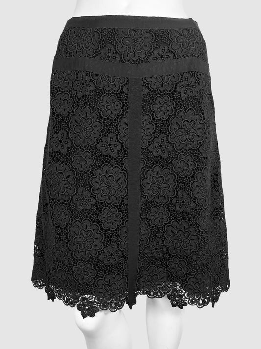 Floral Lace Knee-Length Skirt - Size 44