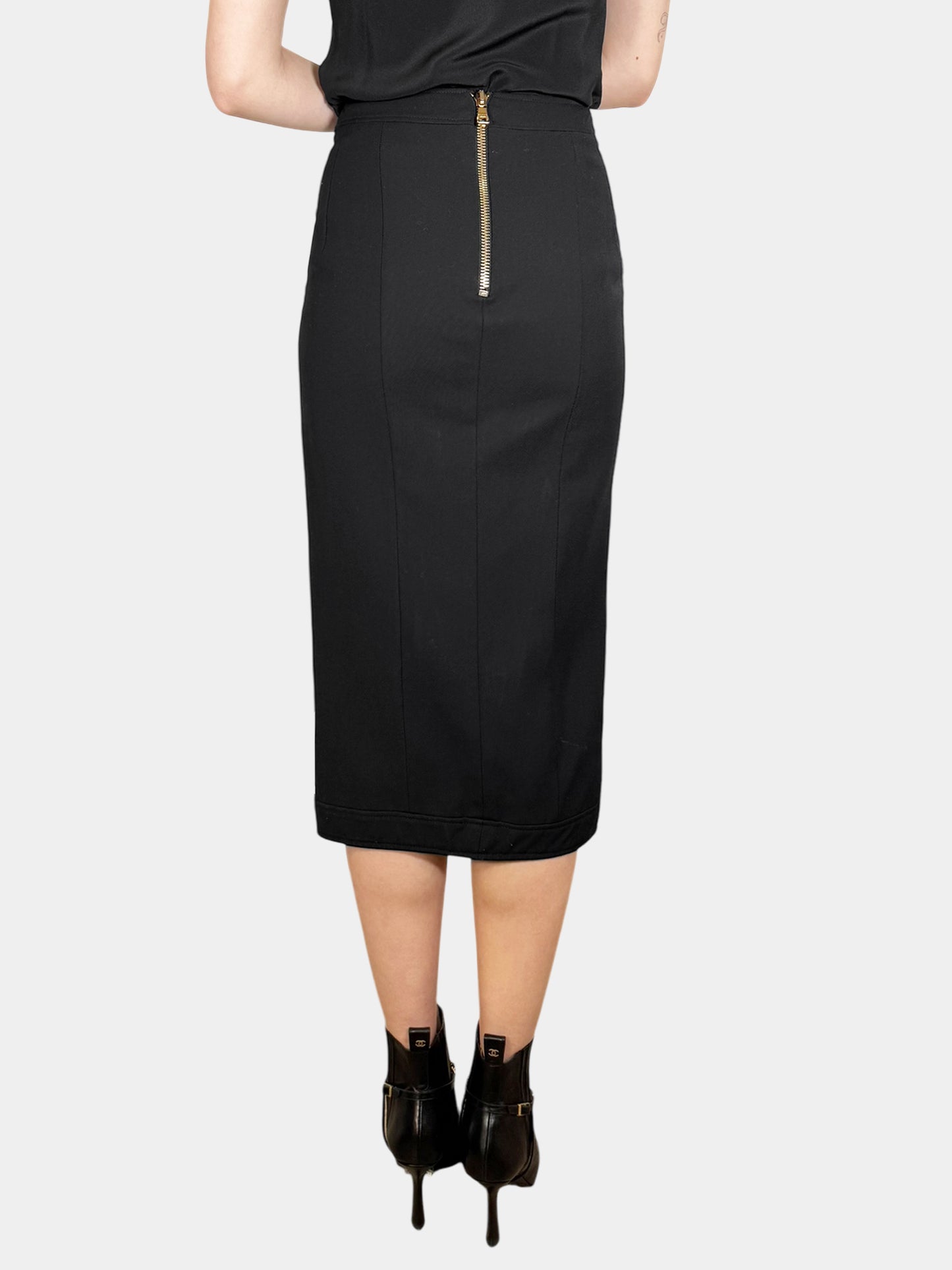 4-Button Slit Skirt - Size S