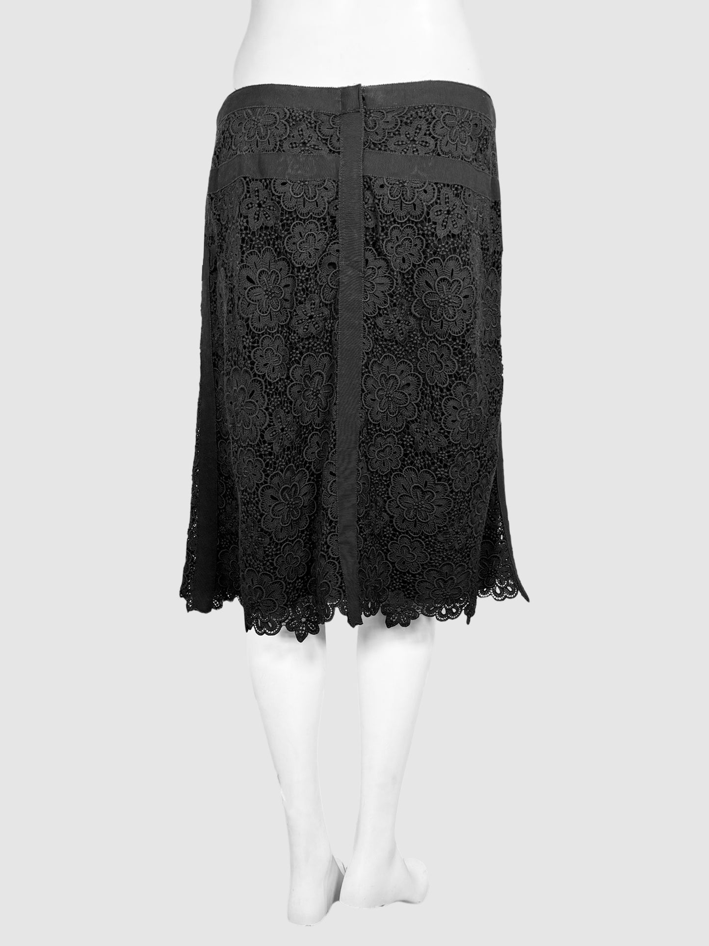 Floral Lace Knee-Length Skirt - Size 44