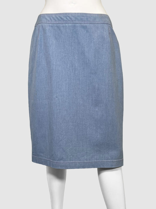 Escada Denim Skirt with Contrast Stitching - Size 42