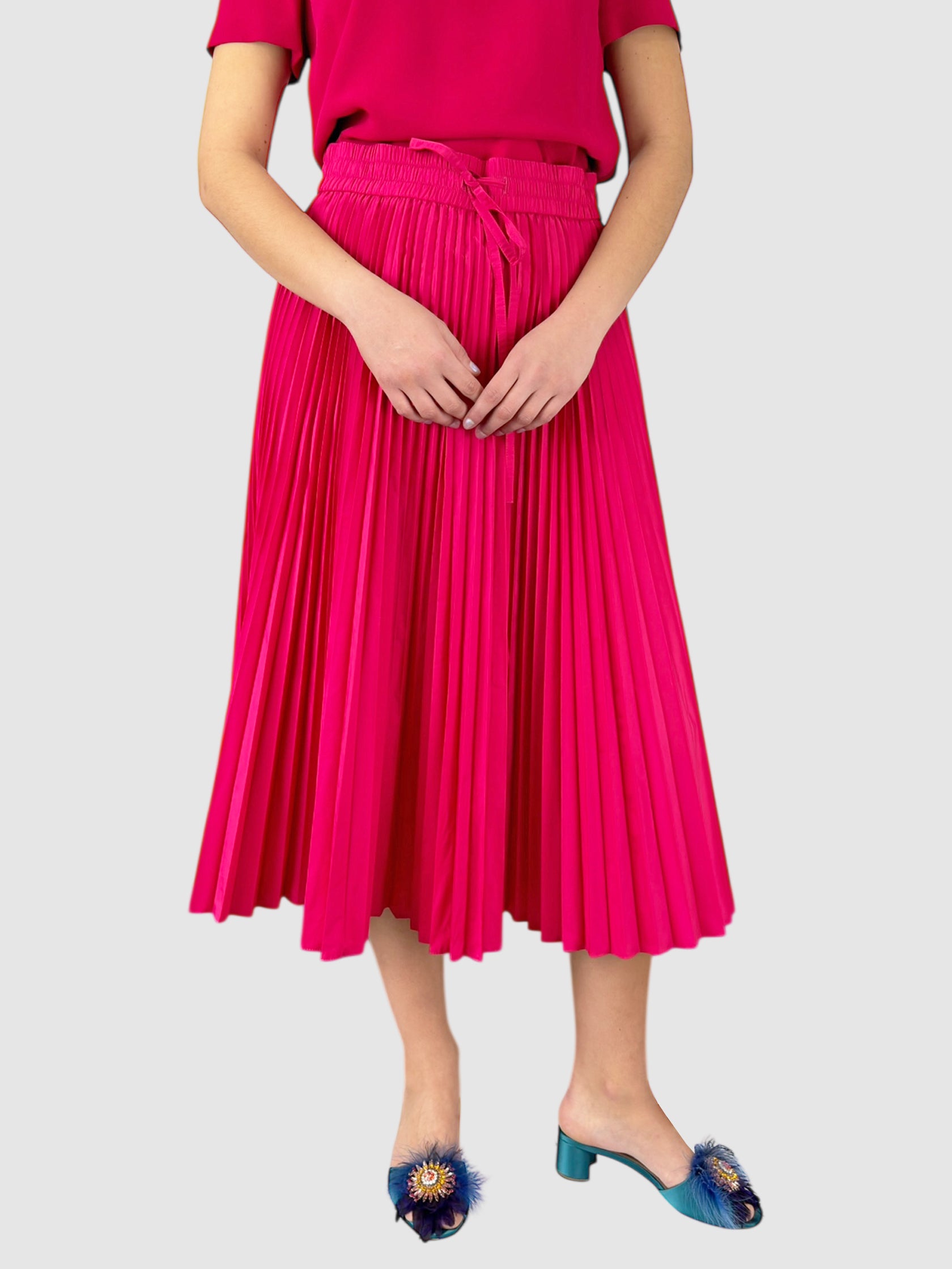 Pleated Midi Skirt