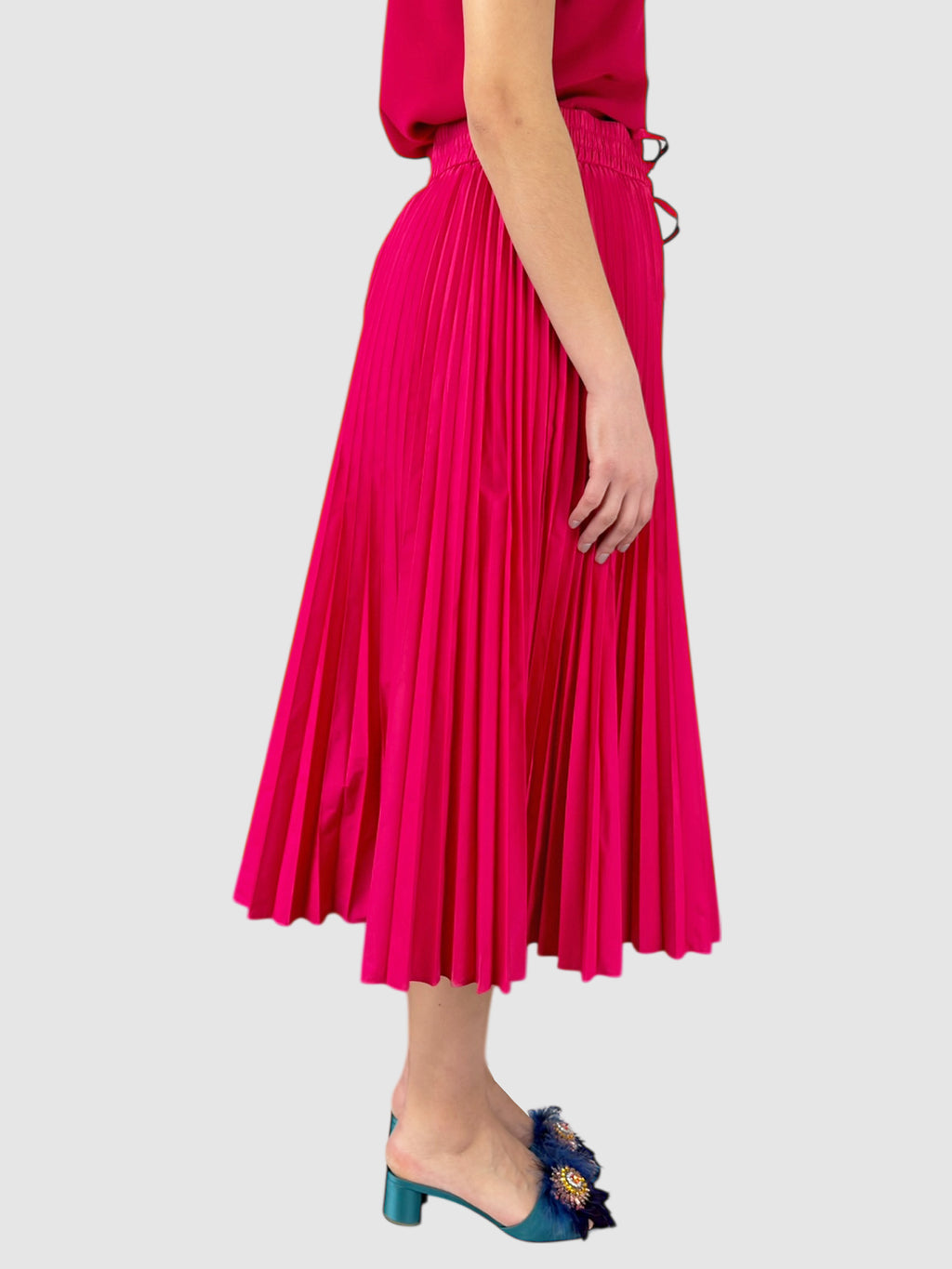 Pleated Midi Skirt