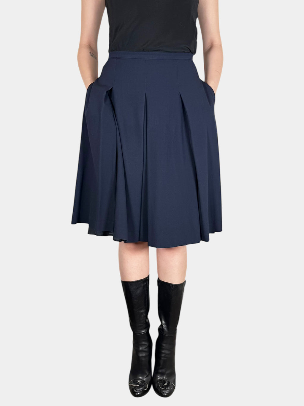 Pleated Midi Skirt - Size 12