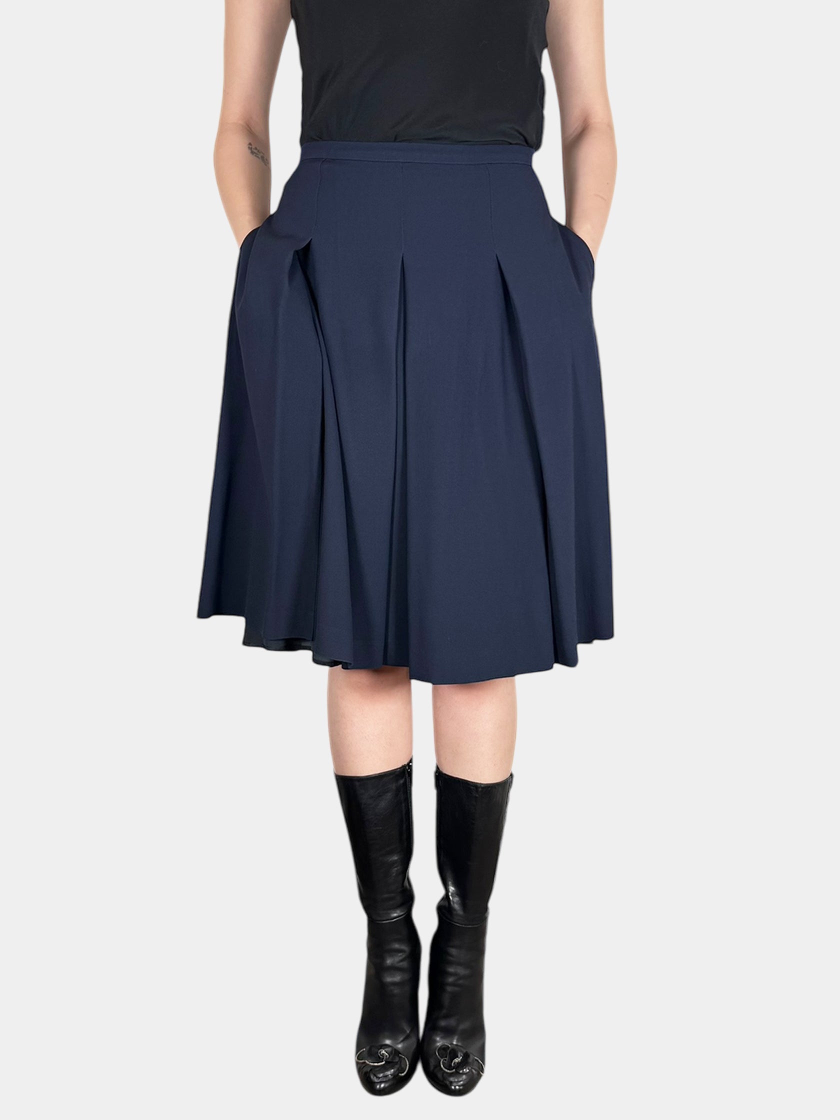 Pleated Midi Skirt - Size 12