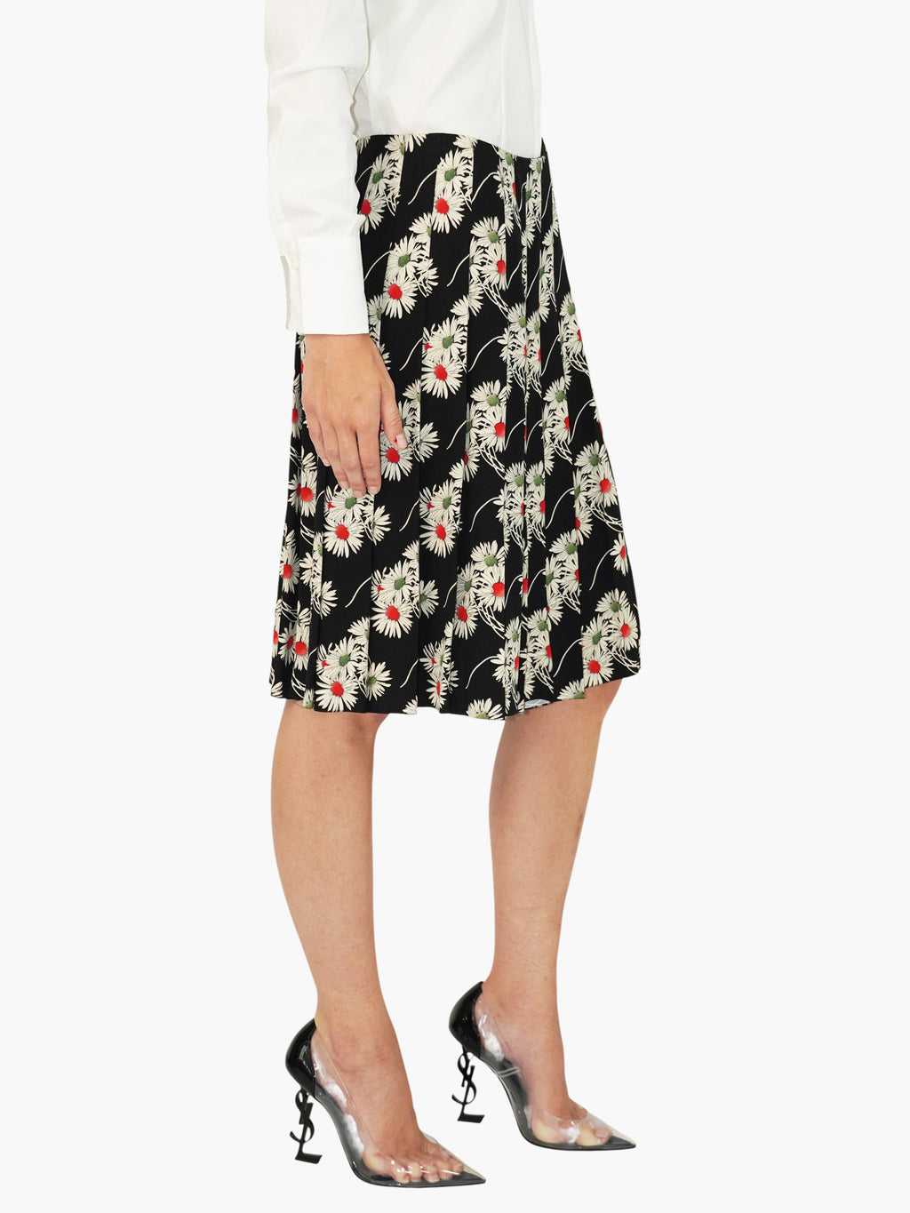 Floral Pleated Skirt