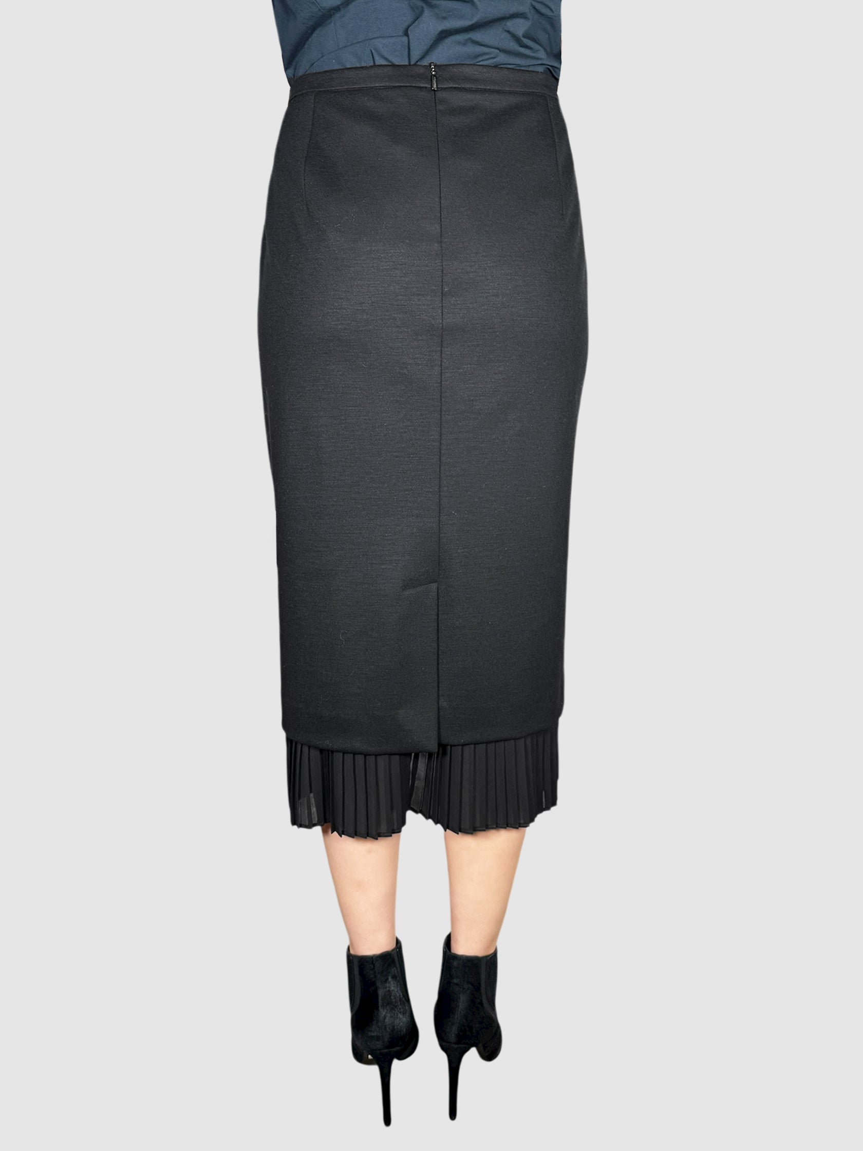 Pleated Trim Skirt