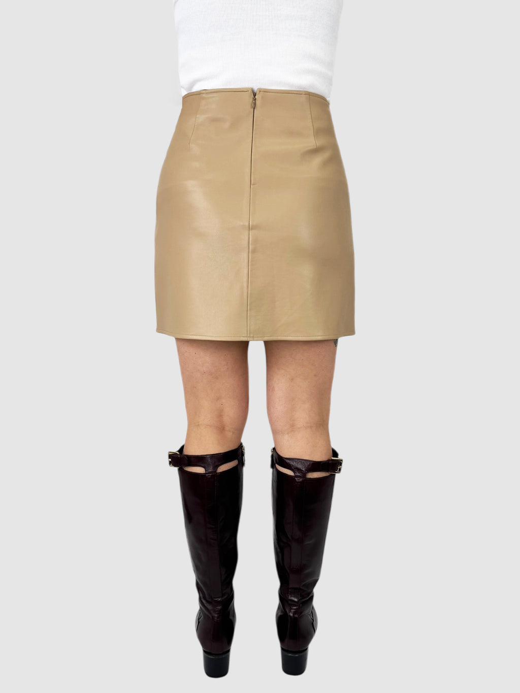 Button-Up Mini Skirt