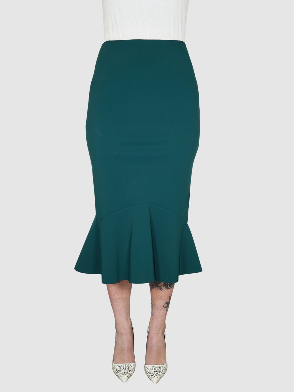 Flounce Hem Skirt