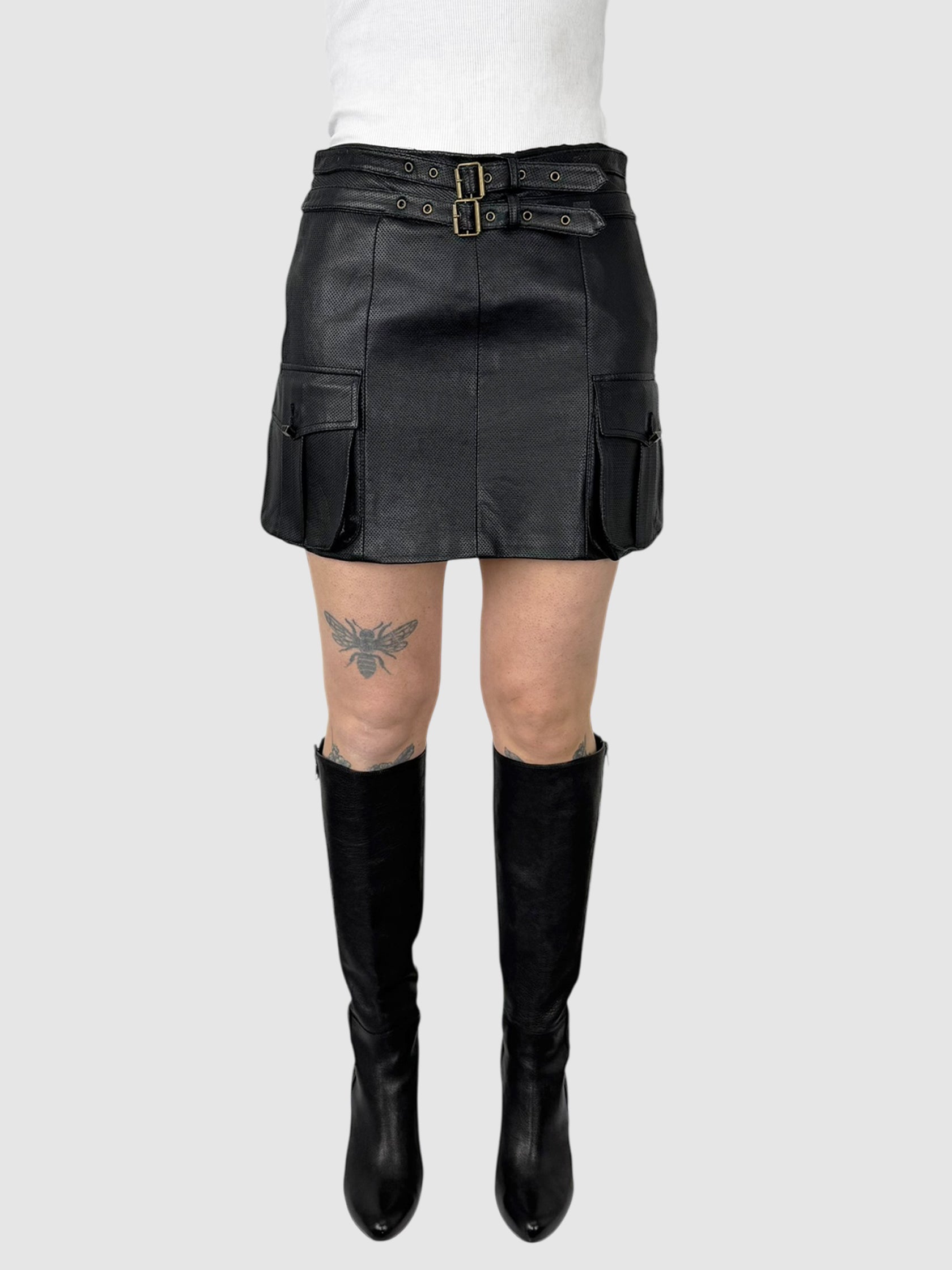 Leather Mini Skirt