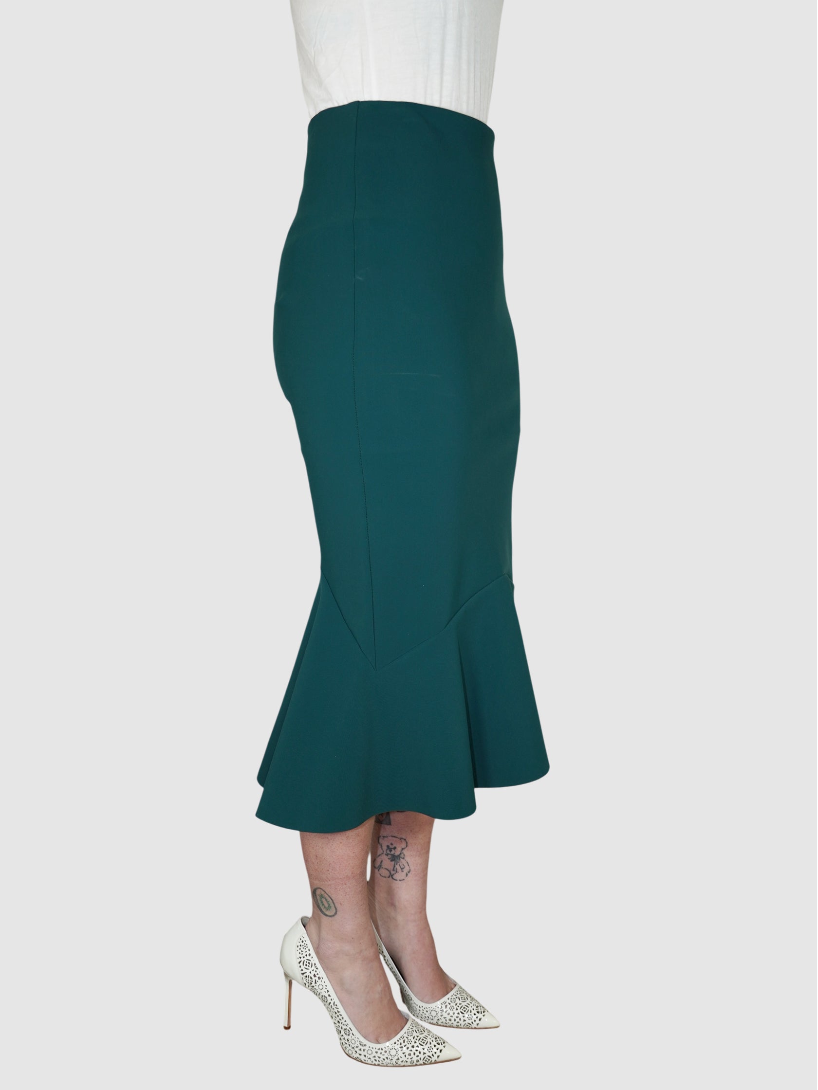 Flounce Hem Skirt