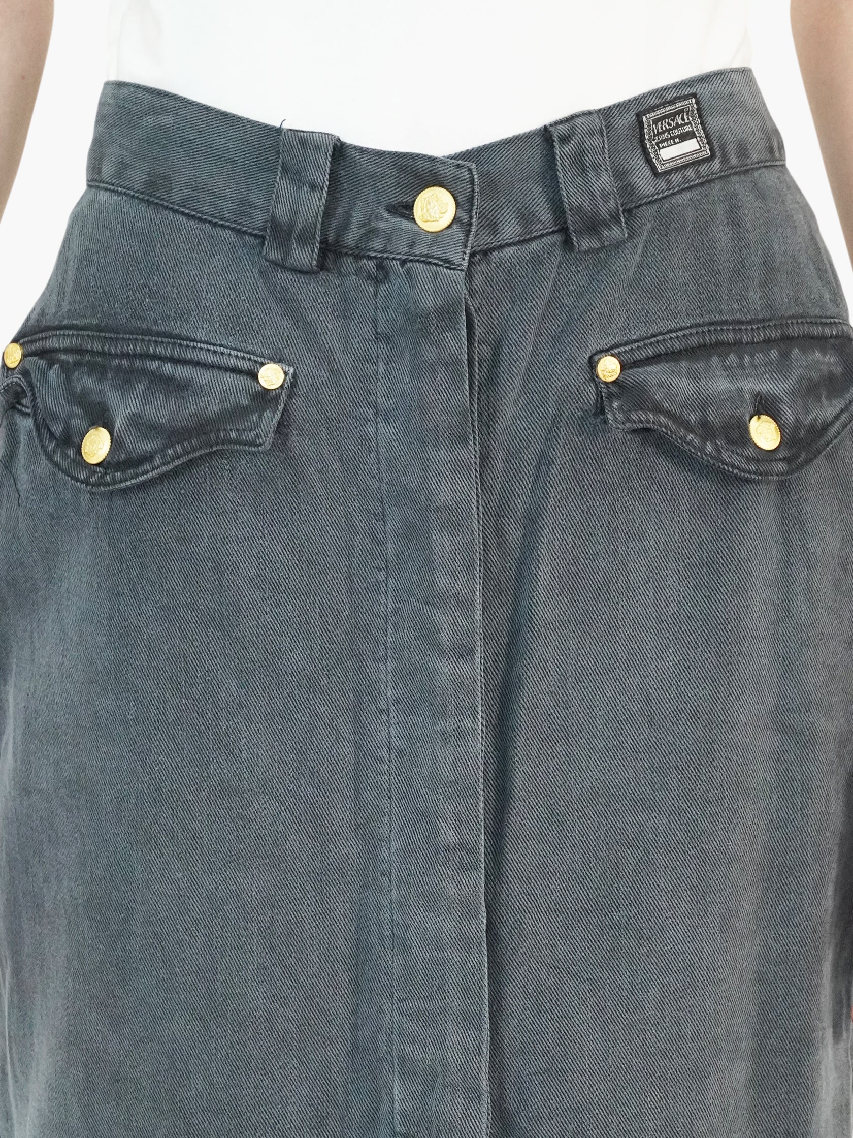 Denim Midi Skirt