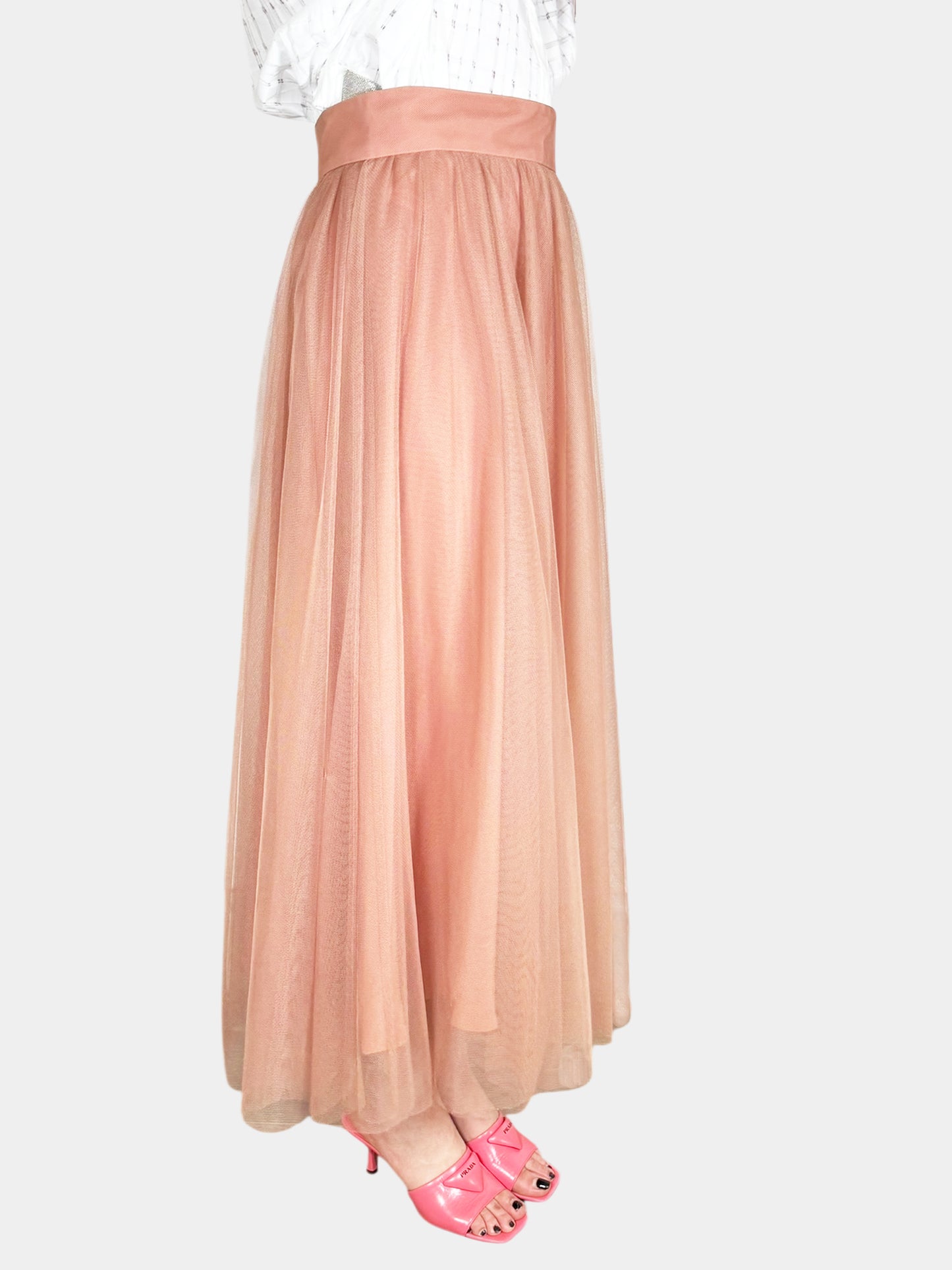 Pleated Tulle Skirt
