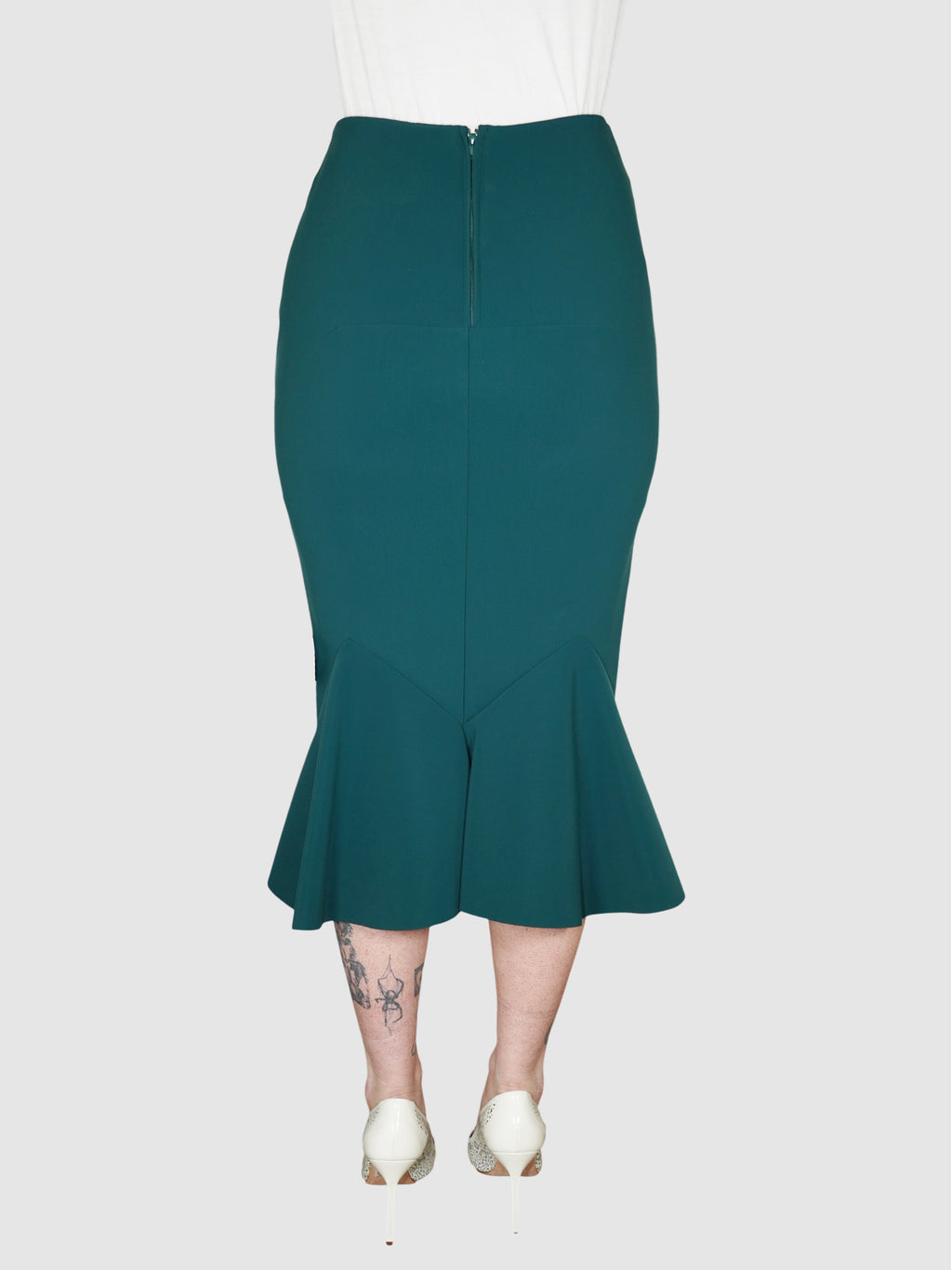 Flounce Hem Skirt
