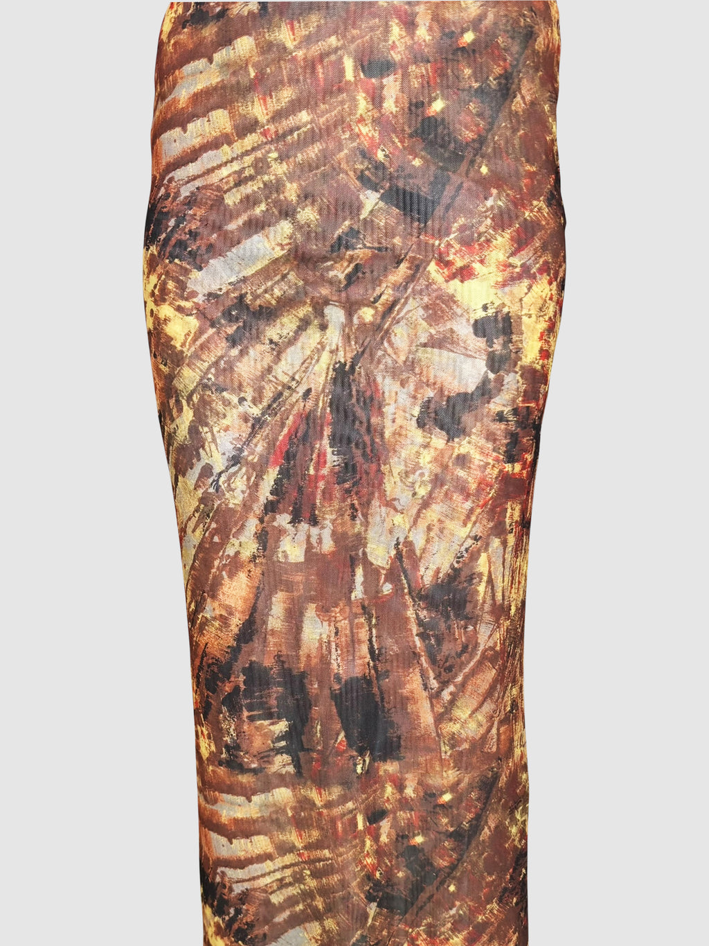 Printed Mesh Skirt