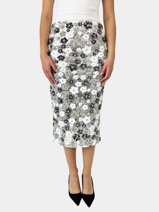 Sequin Midi Skirt