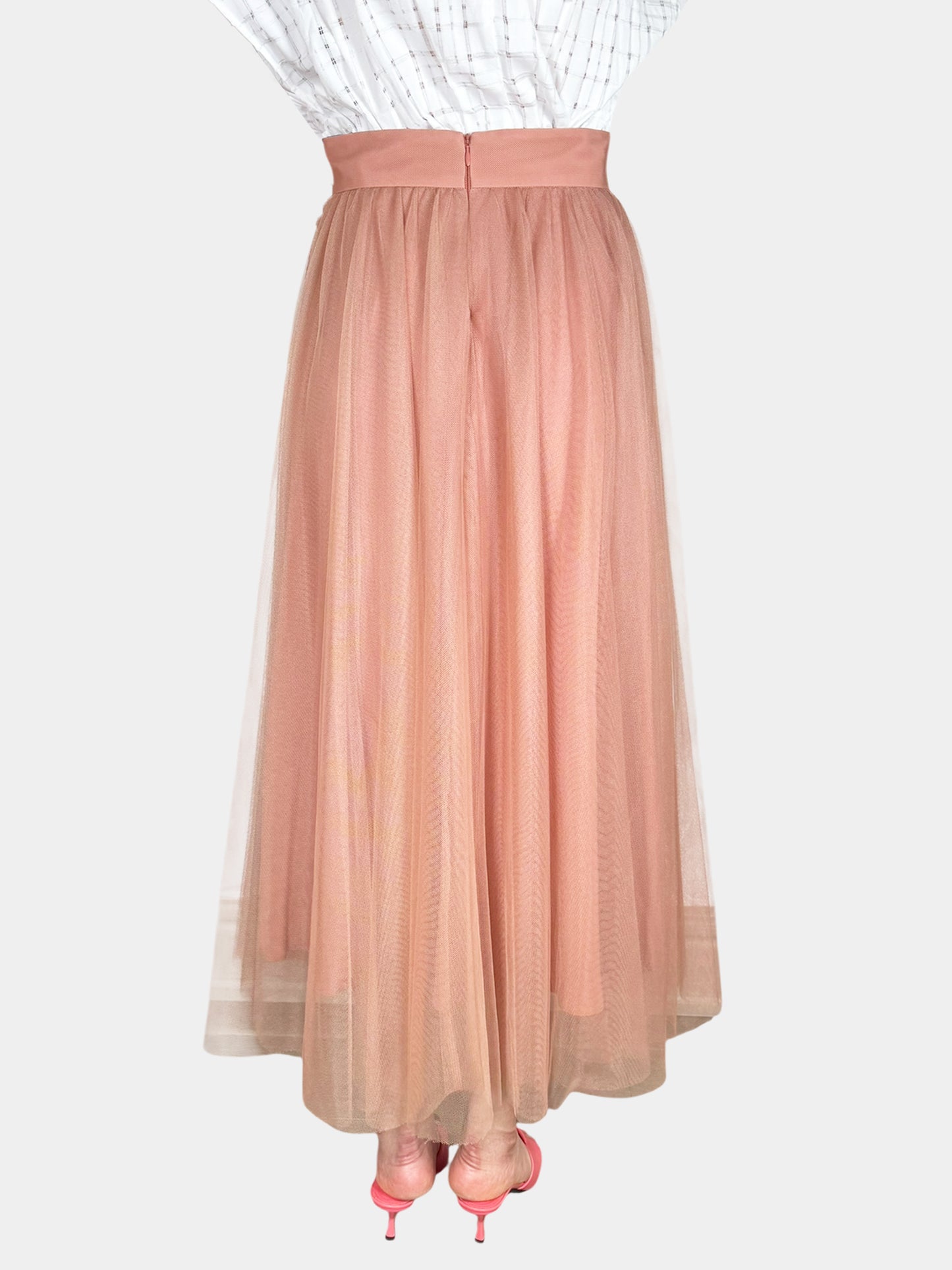 Pleated Tulle Skirt
