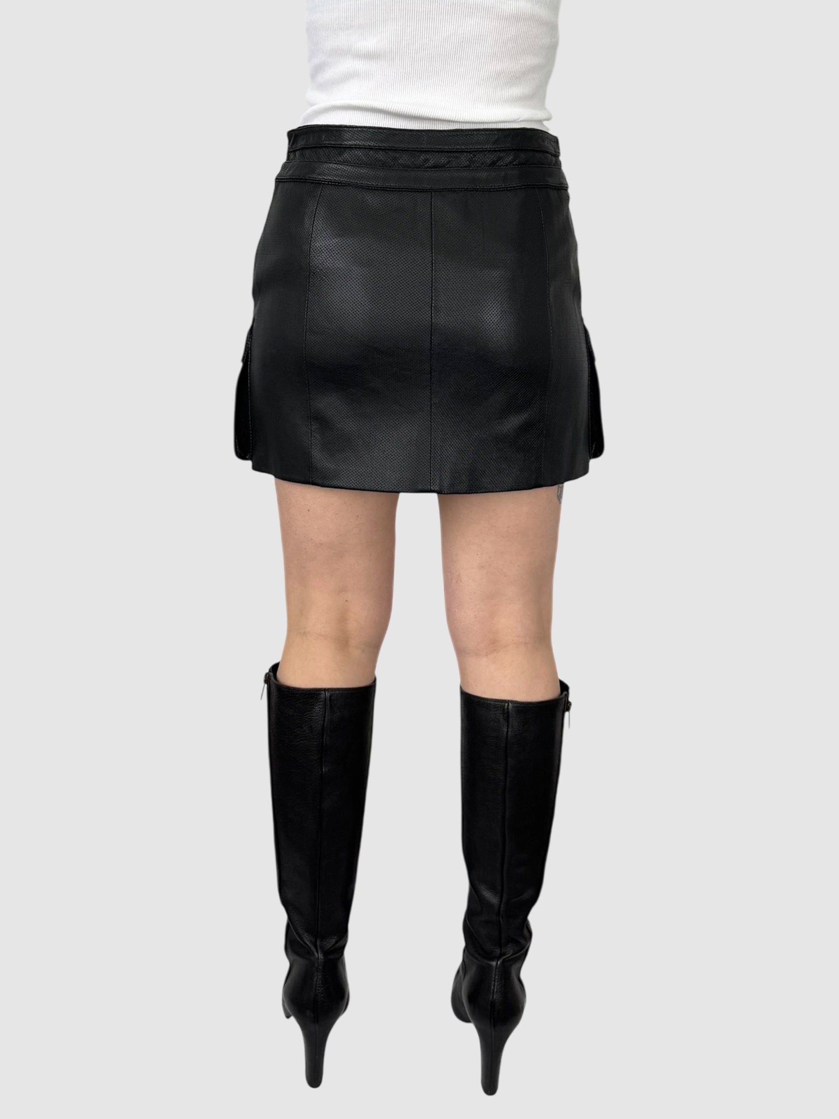 Leather Mini Skirt