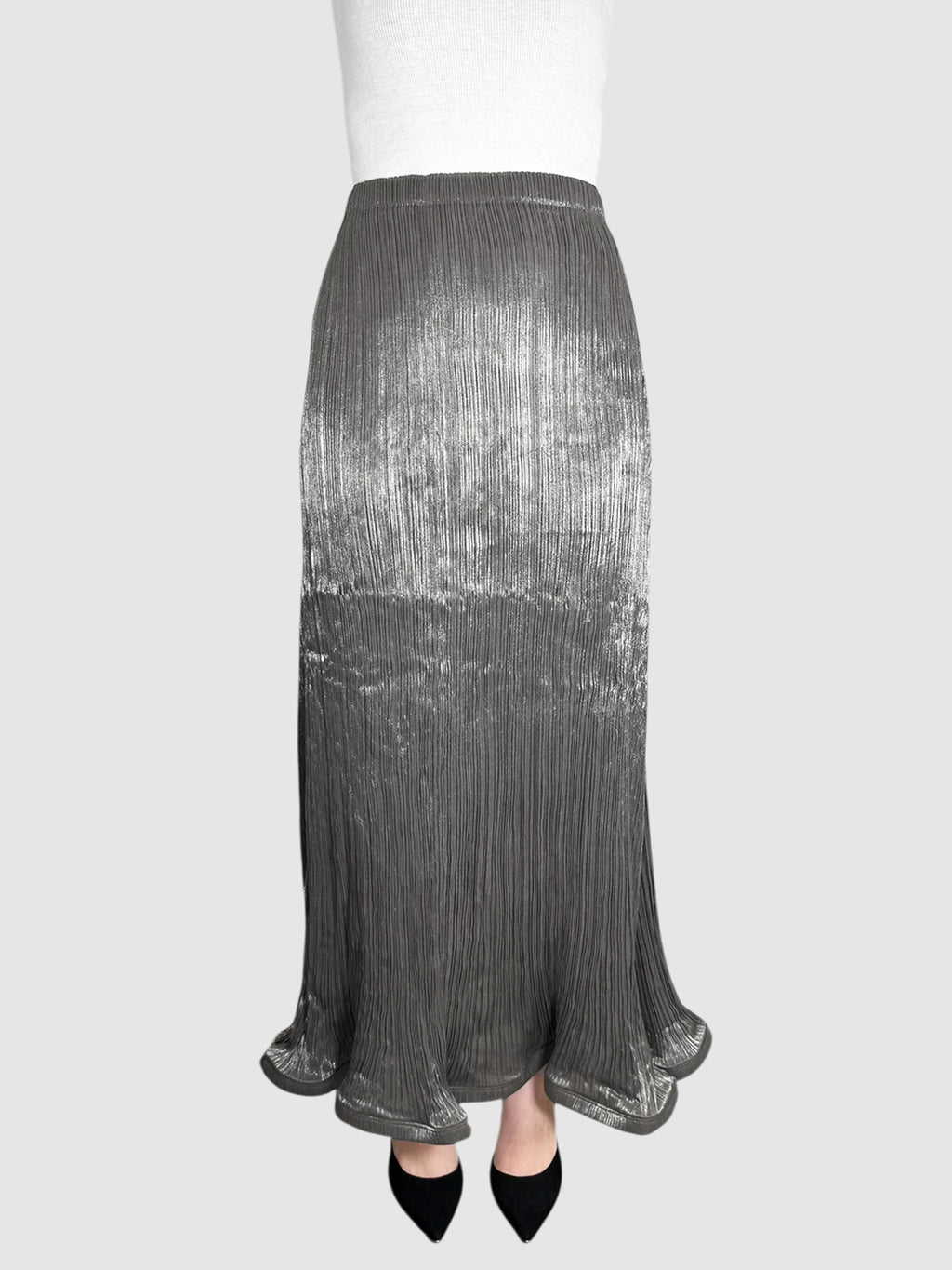 Pleated Midi Skirt