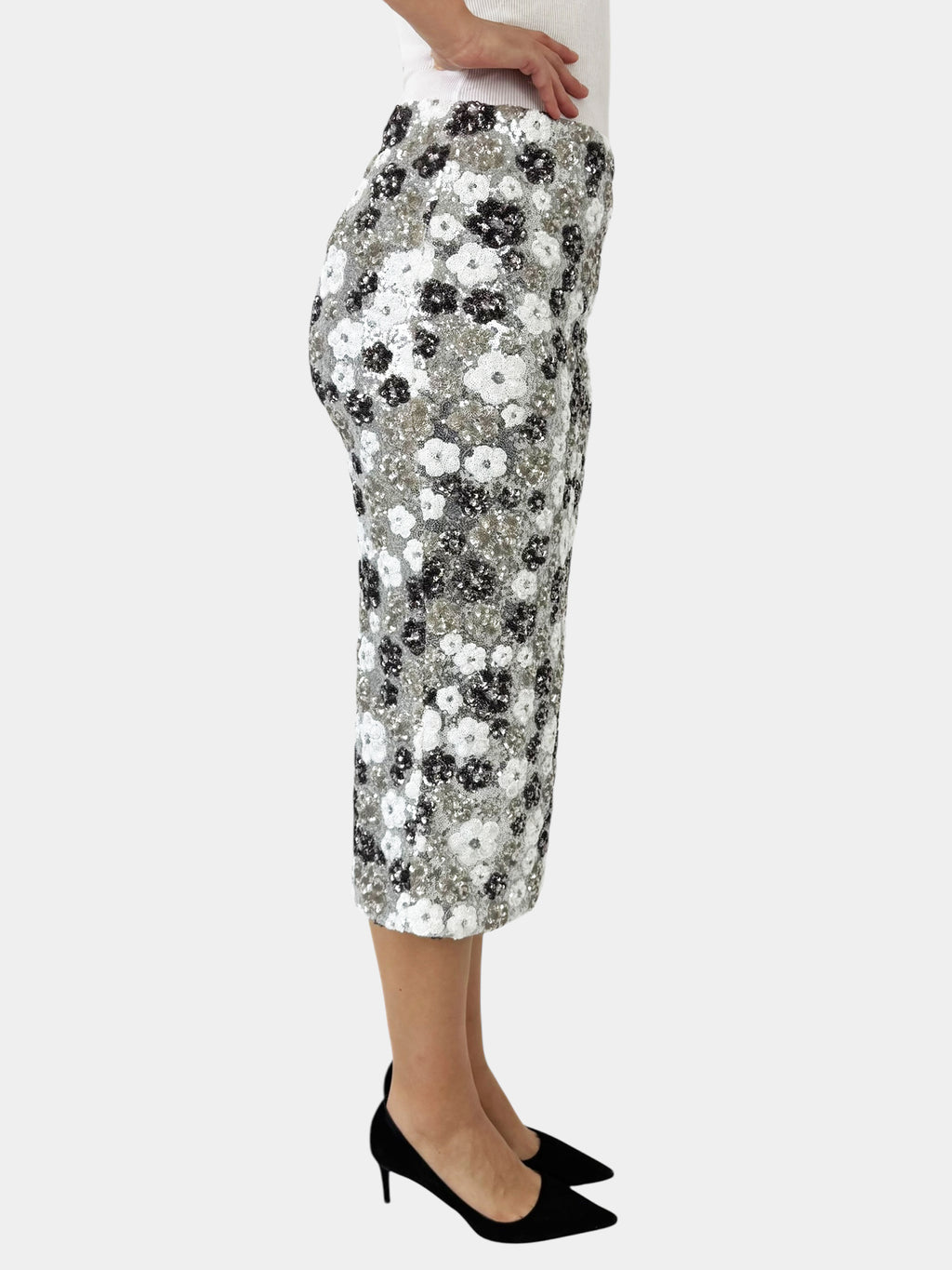 Sequin Midi Skirt
