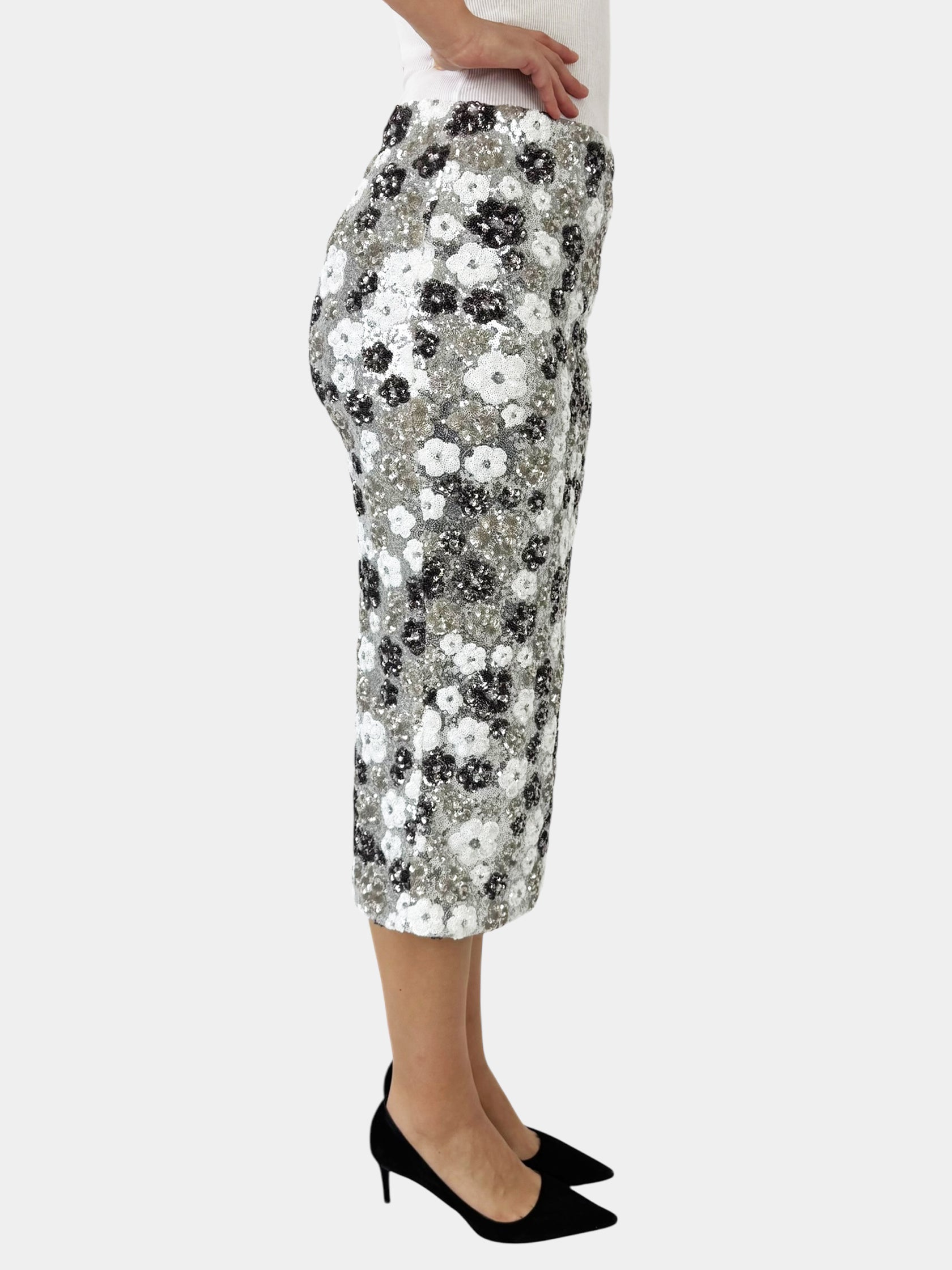 Sequin Midi Skirt