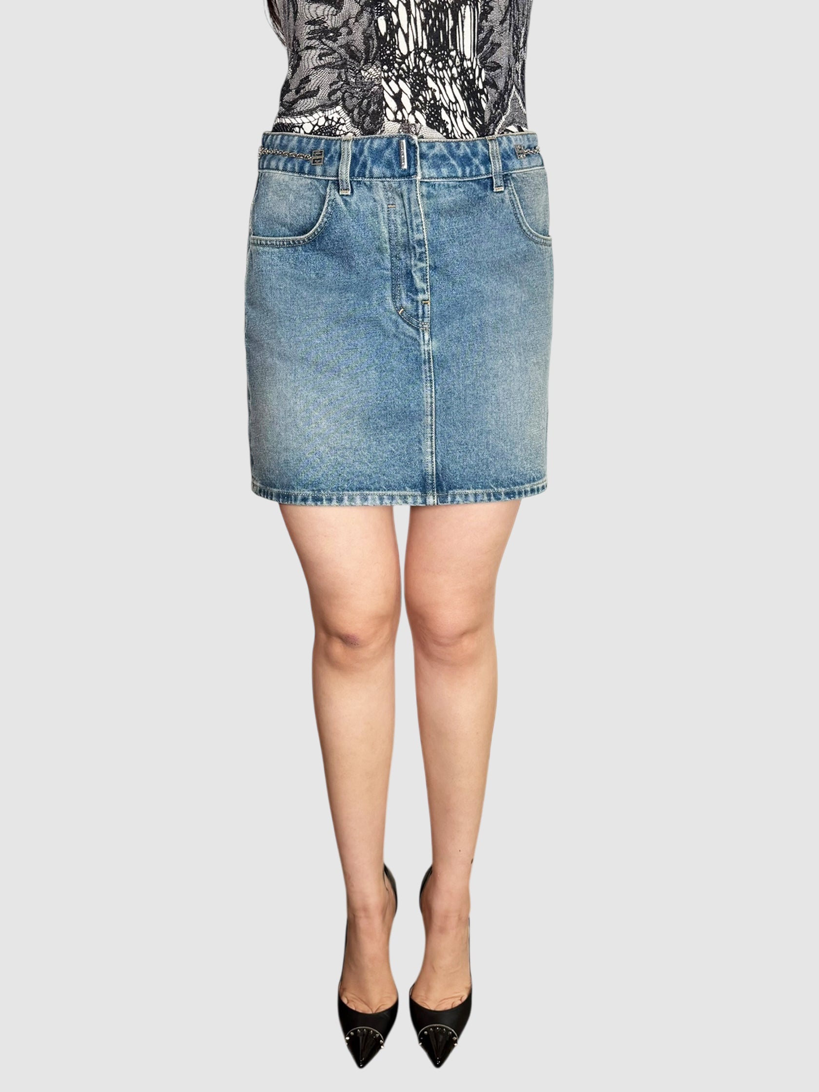 Denim Mini Skirt