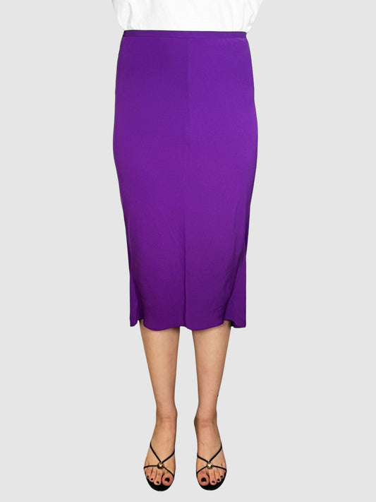 Silk Midi Skirt