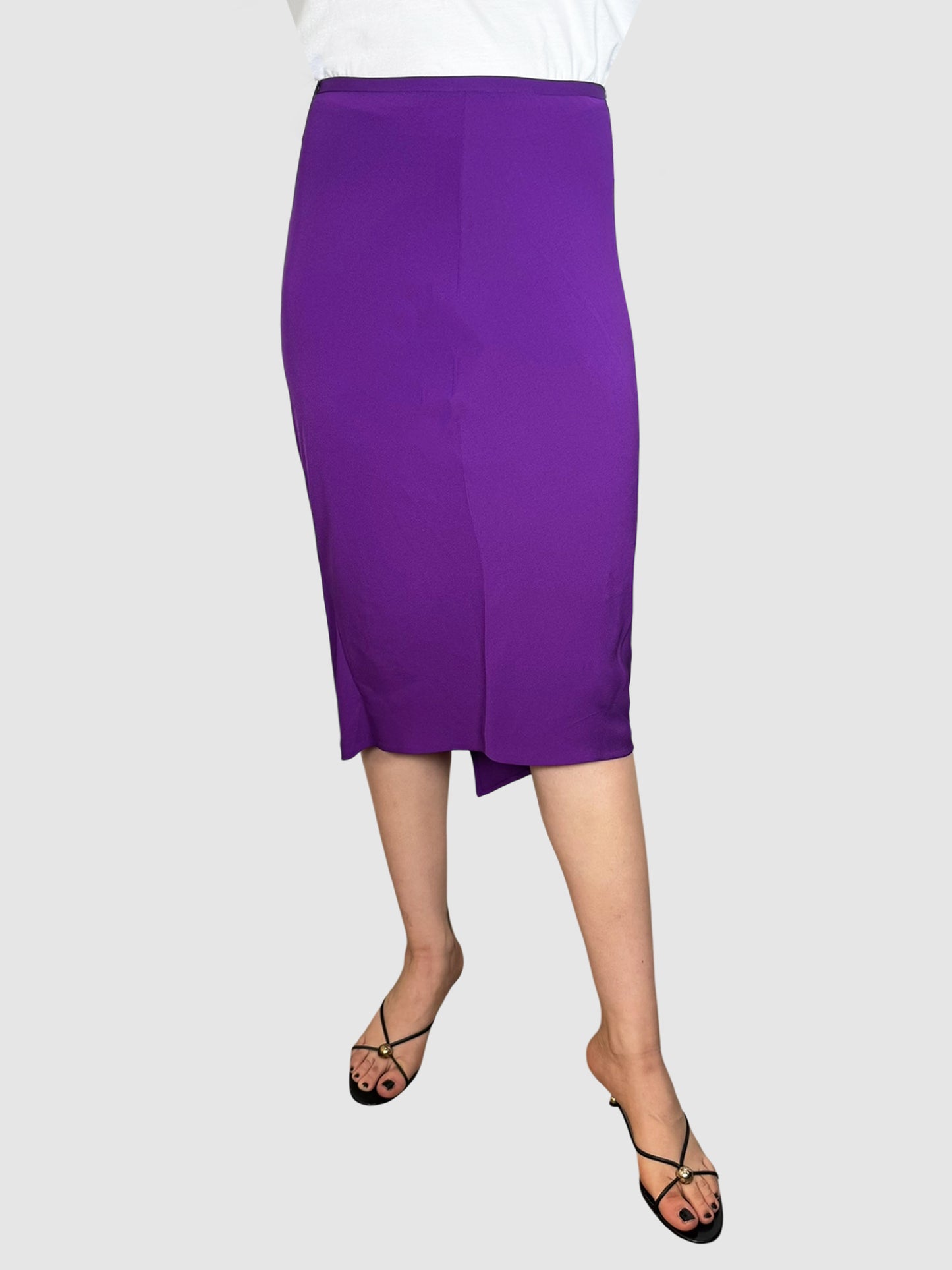 Silk Midi Skirt