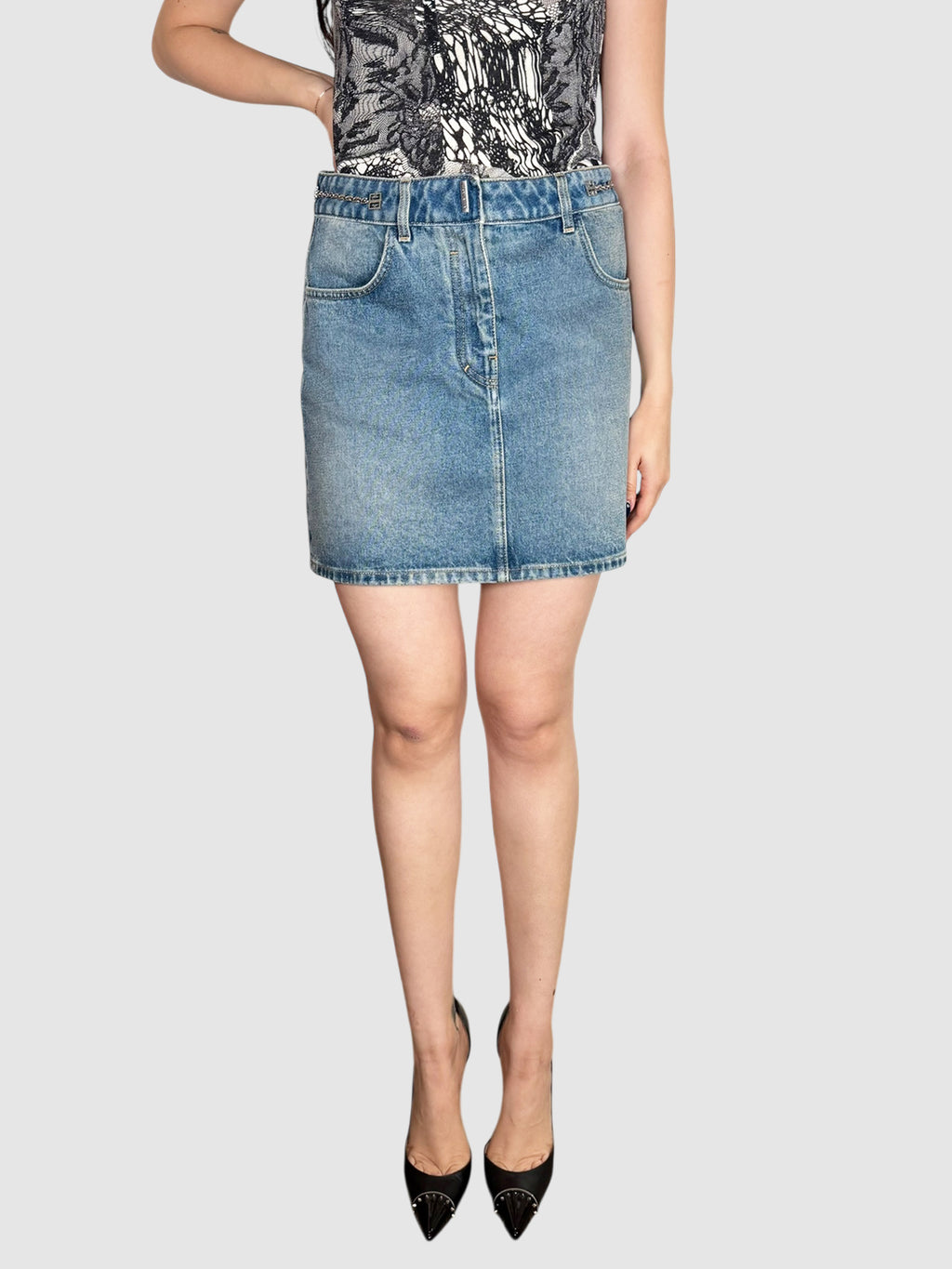 Denim Mini Skirt