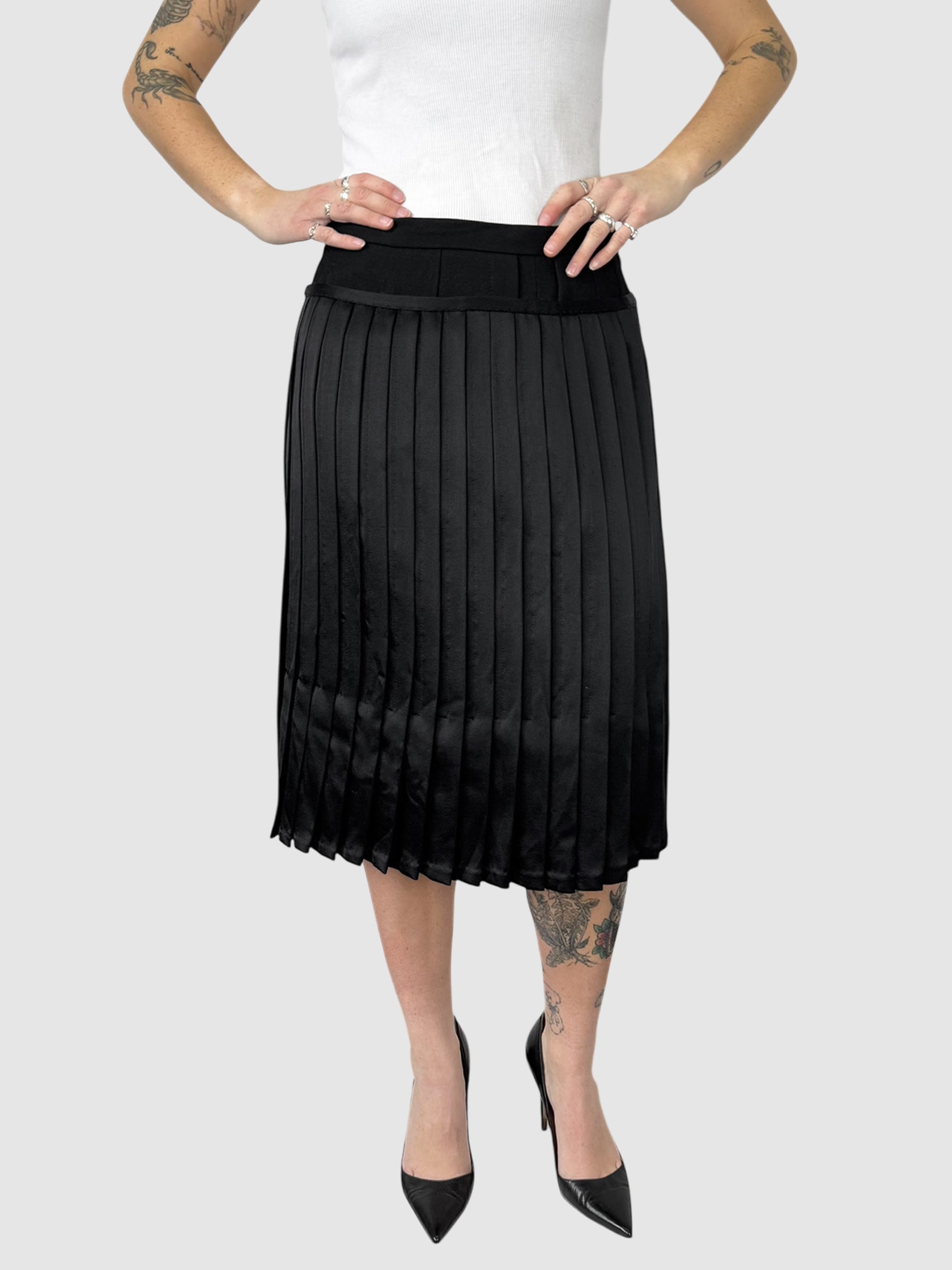 Pleated Midi Skirt
