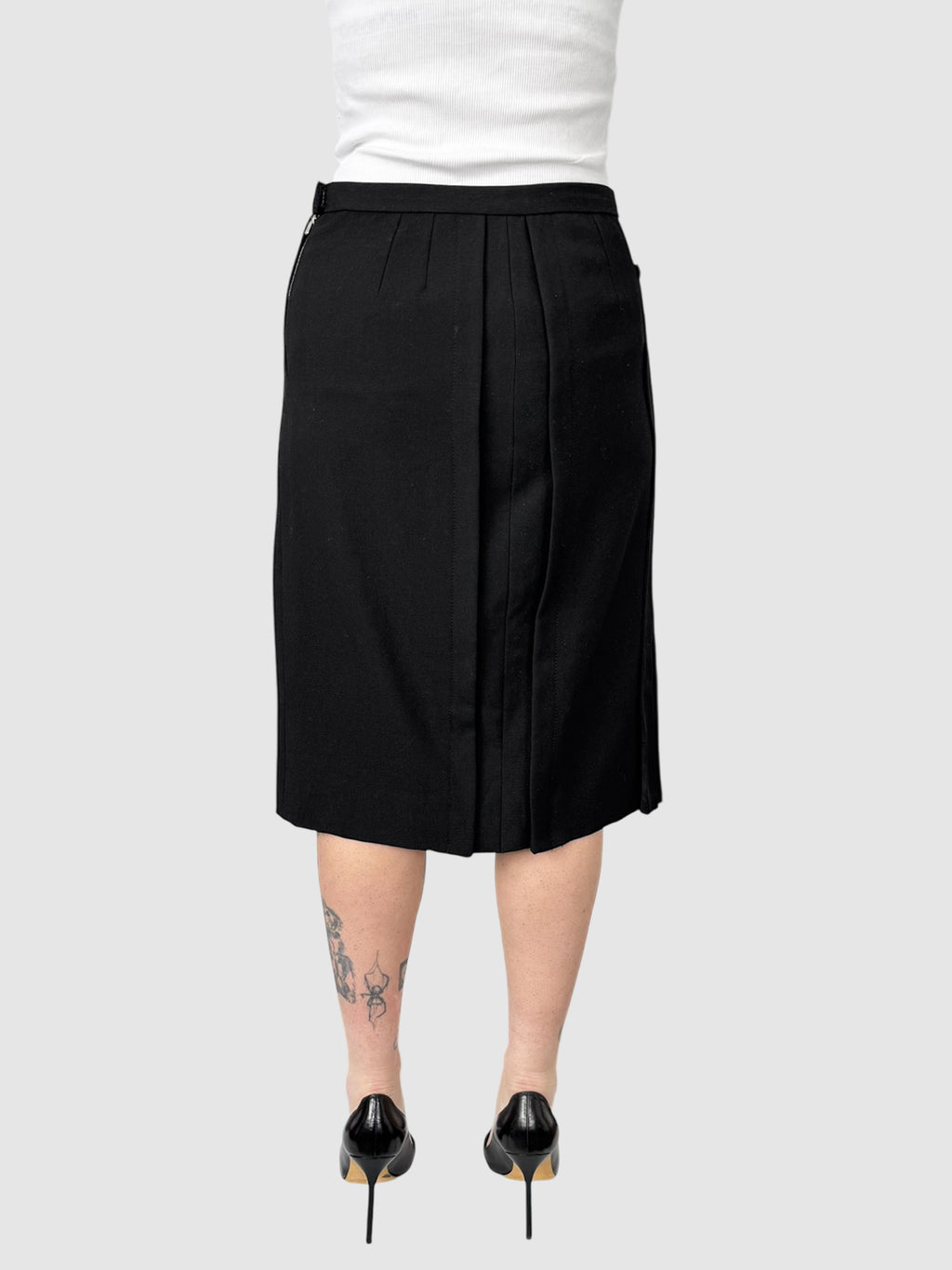 Pleated Midi Skirt