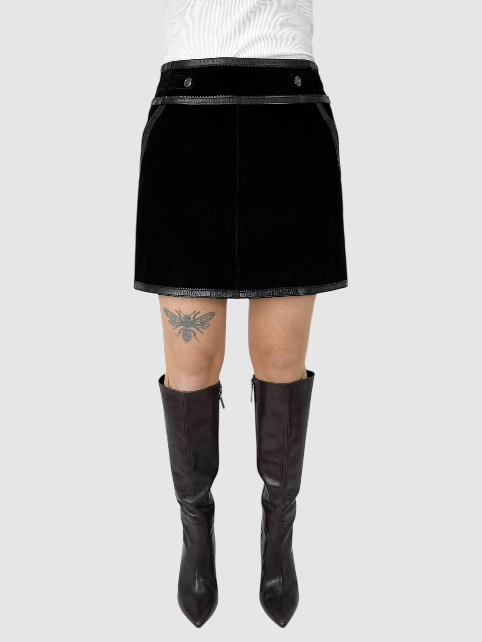 Suede Mini Skirt