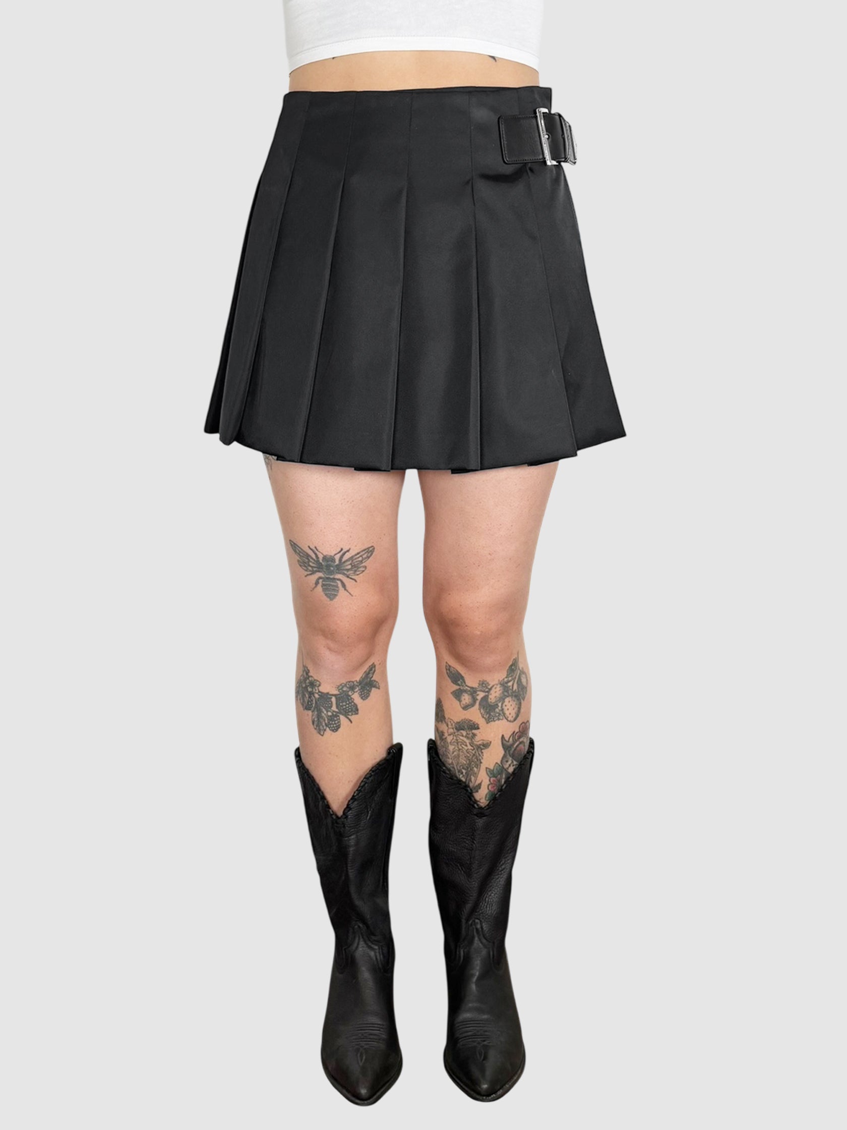 Re-Nylon Pleated Skirt