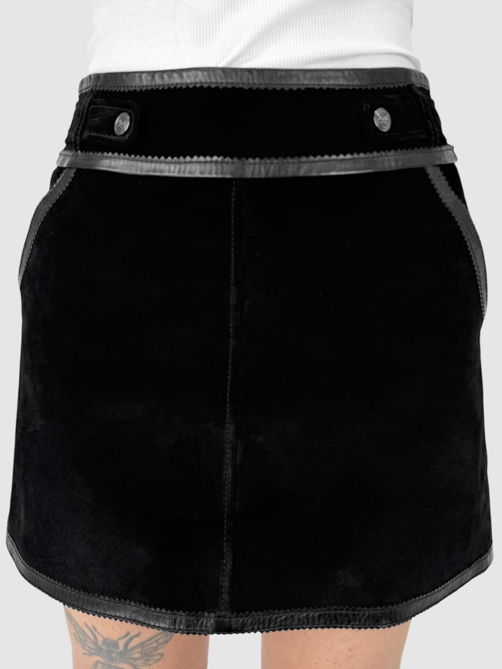Suede Mini Skirt