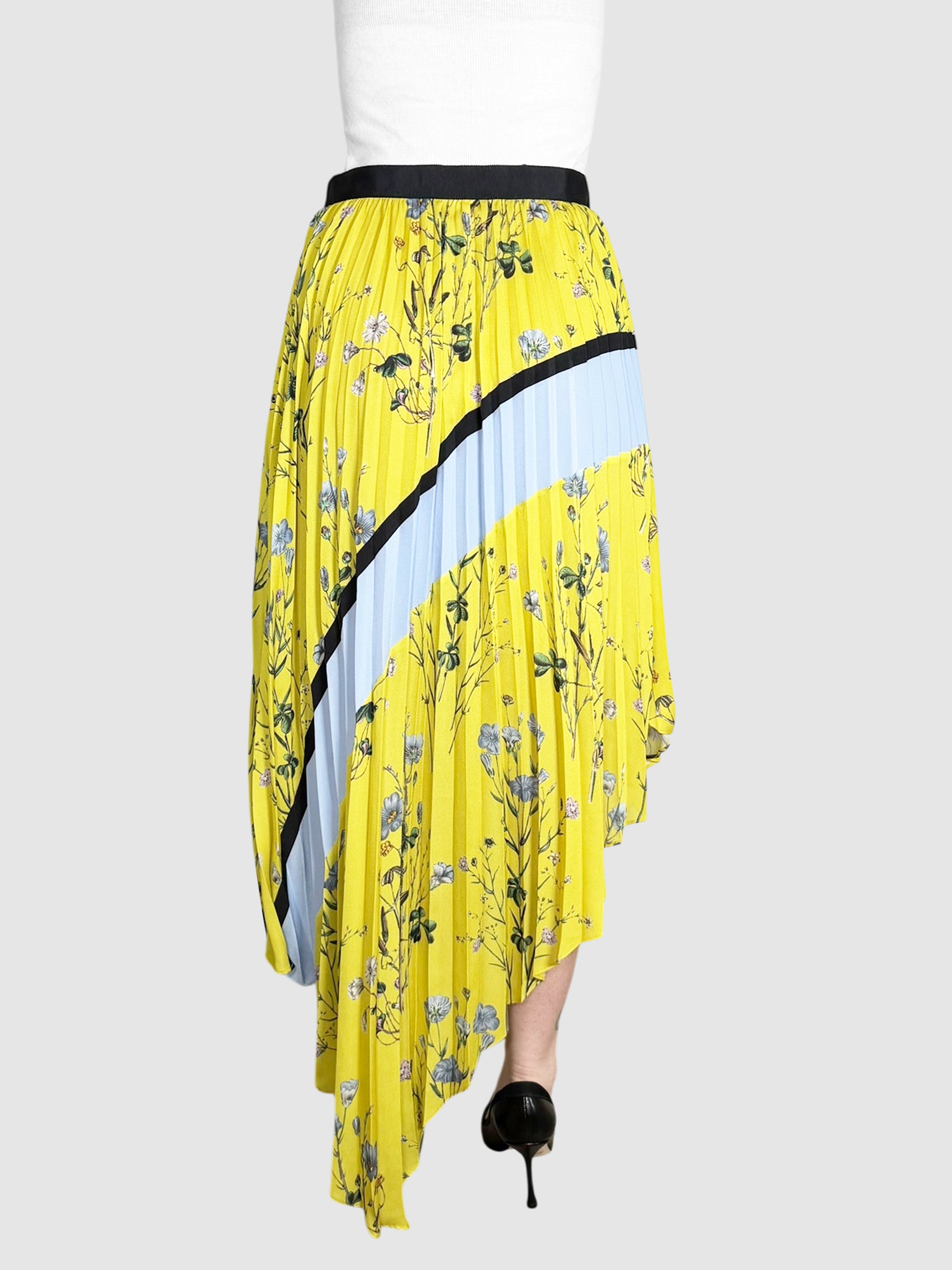 Floral Pleated Skirt