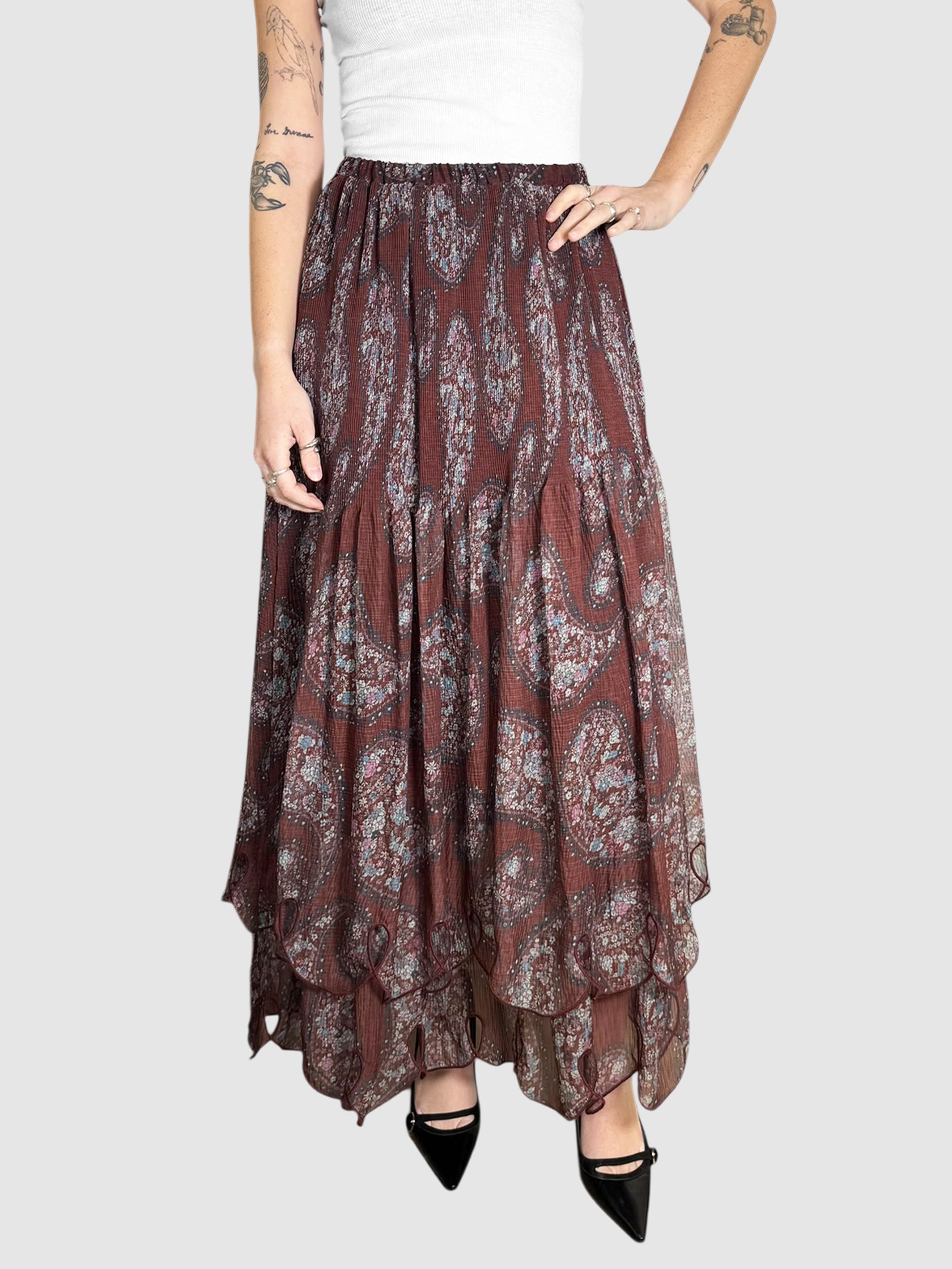 Paisley Tiered Skirt