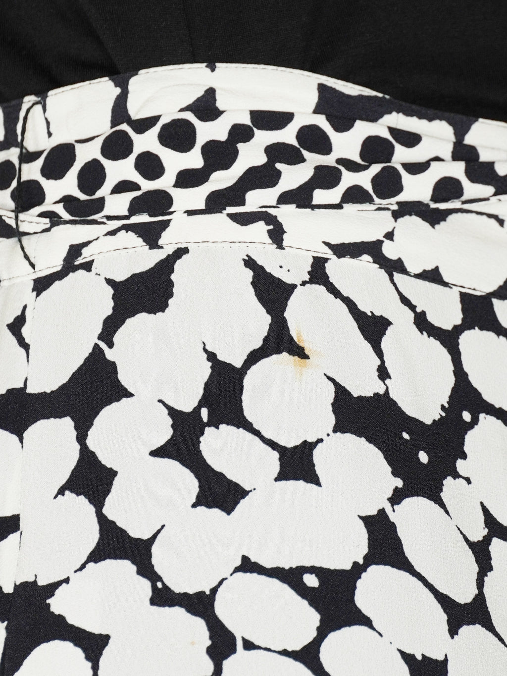 Spot Print Midi Skirt